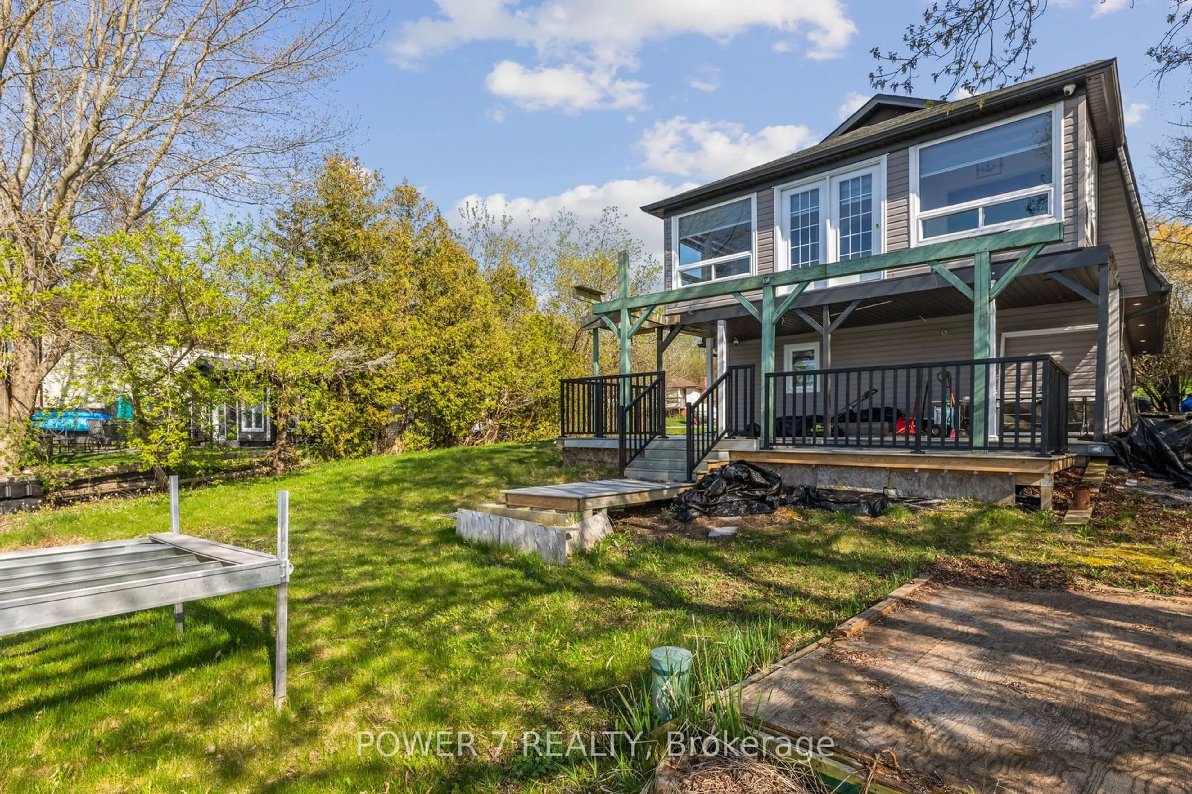 Frontside or backside of a home, the fenced backyard for 1 Mcgill Dr, Kawartha Lakes Ontario L0B 1K0