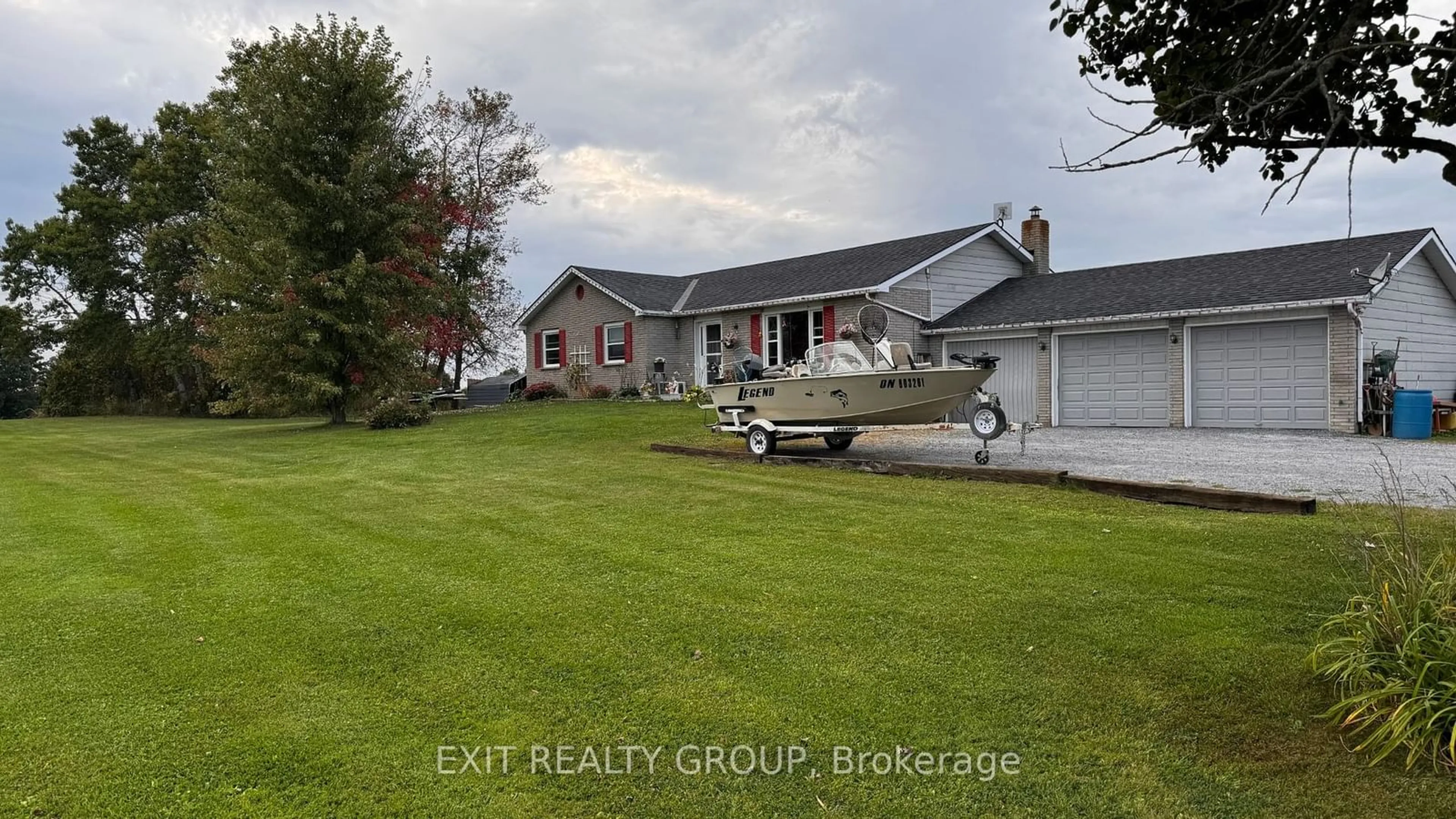 Frontside or backside of a home, the street view for 105 County Road 12, Greater Napanee Ontario K0K 2W0