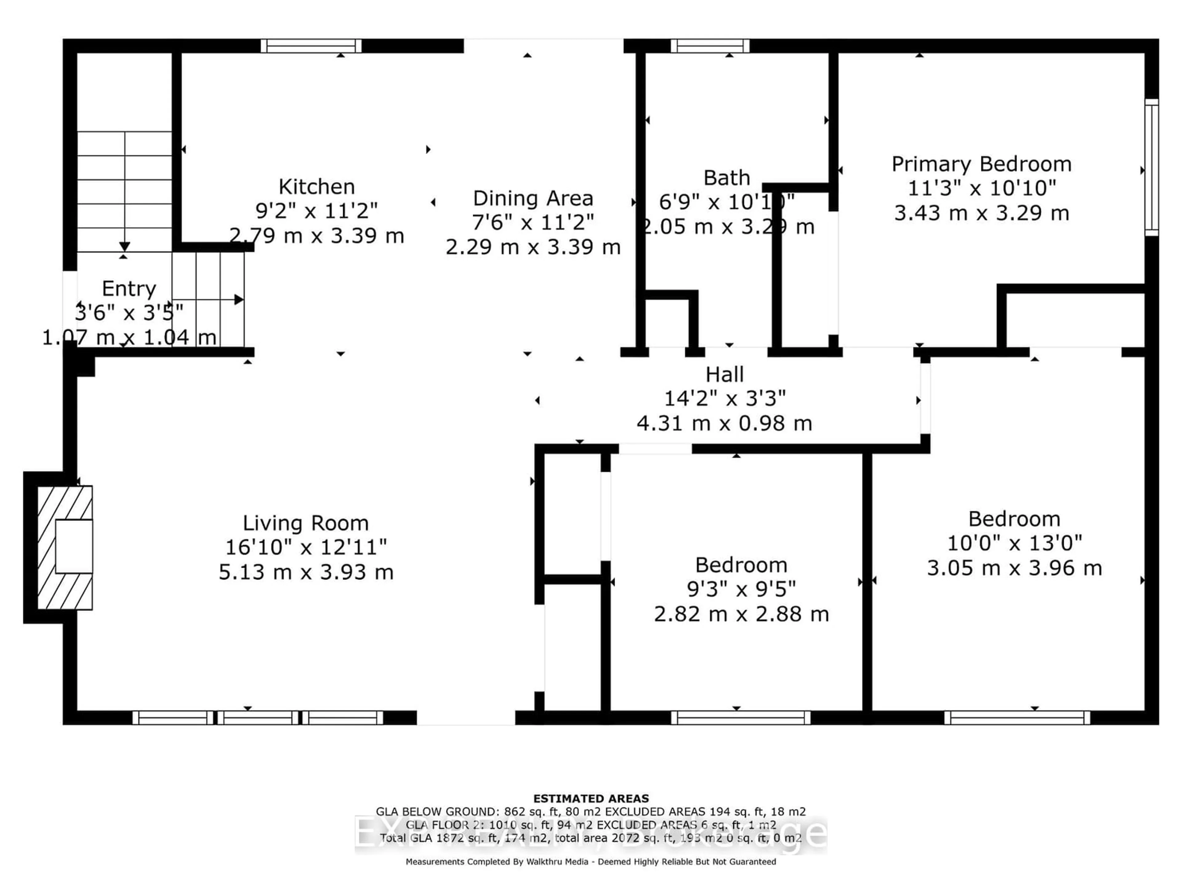 Floor plan for 204 Gladstone Ave, London Ontario N5Z 3R9