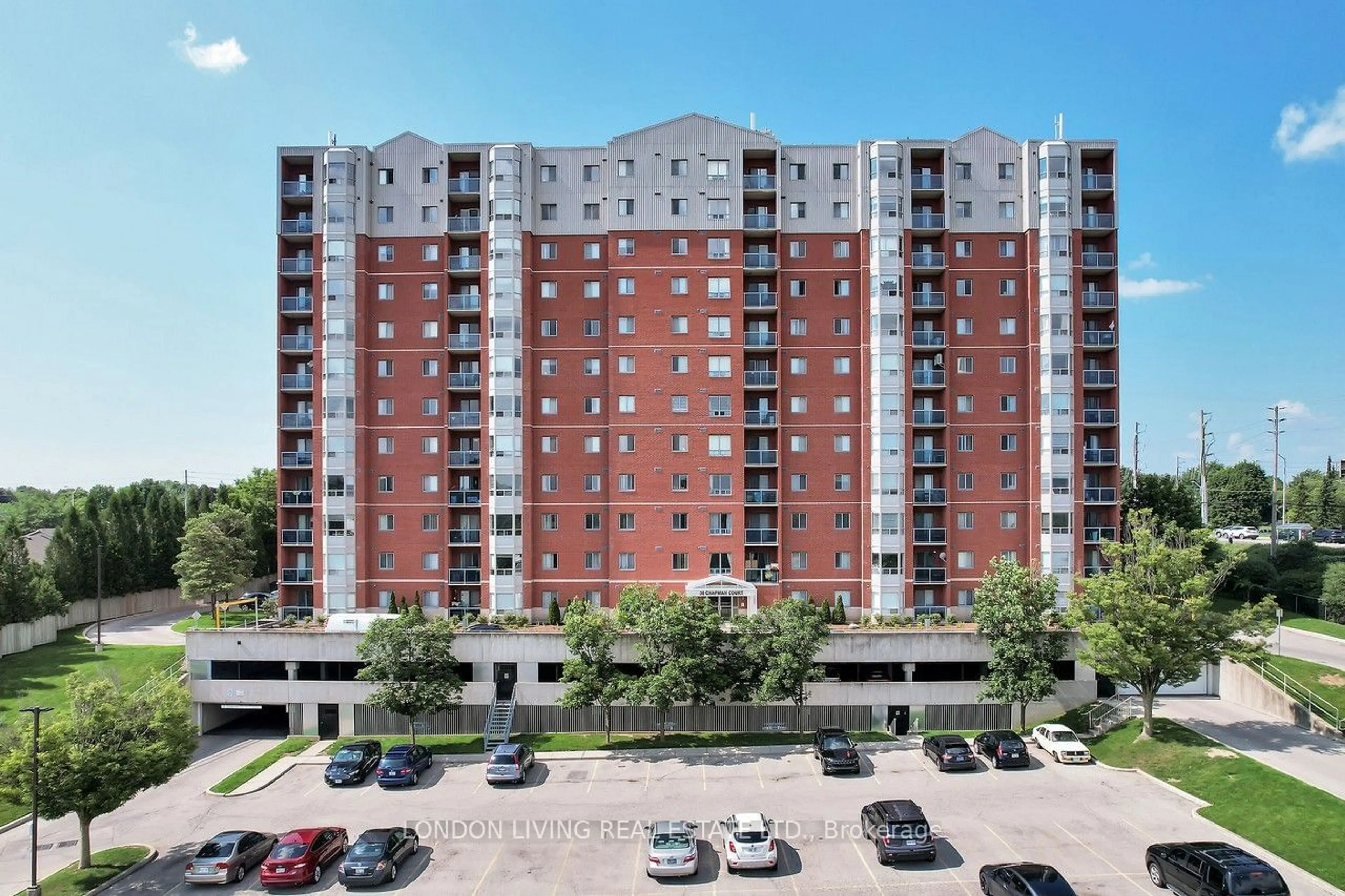 A pic from exterior of the house or condo, the front or back of building for 30 Chapman Crt #1205, London Ontario N6G 4Y4