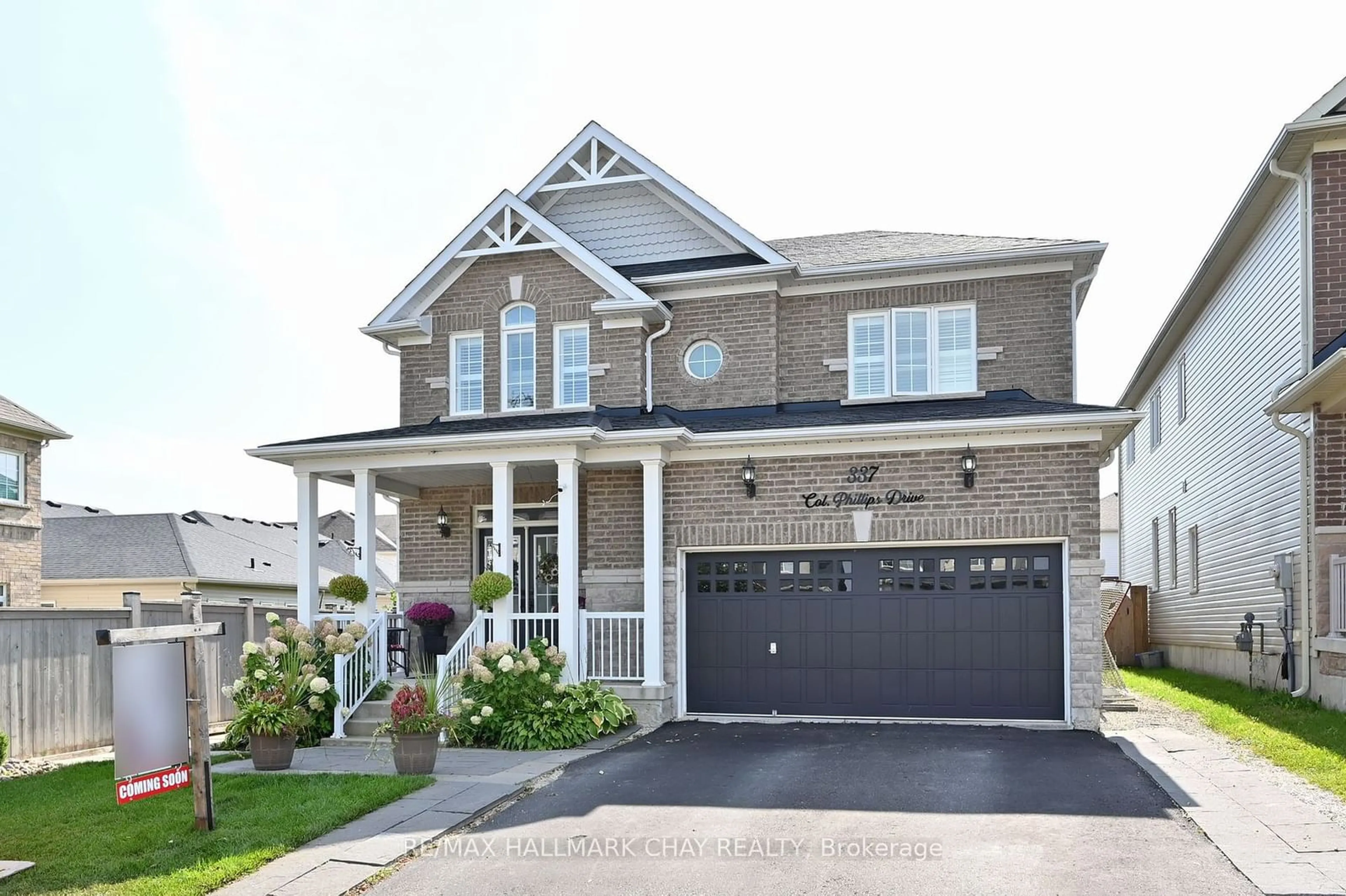 Frontside or backside of a home, the street view for 337 Col. Phillips Dr, Shelburne Ontario L9V 3W1