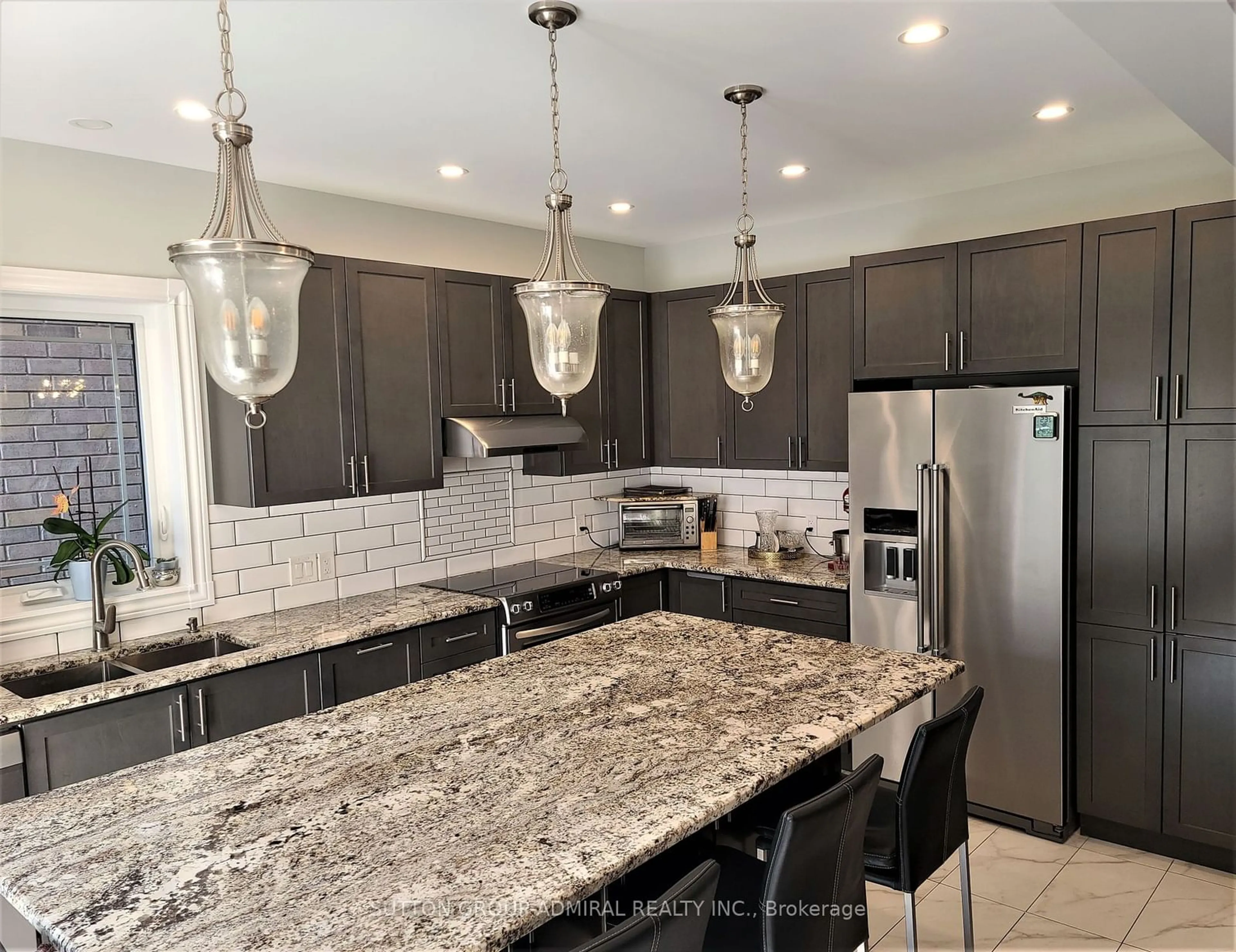 Contemporary kitchen, ceramic floors for 282 Dalgleish Tr, Hamilton Ontario L0R 1P0