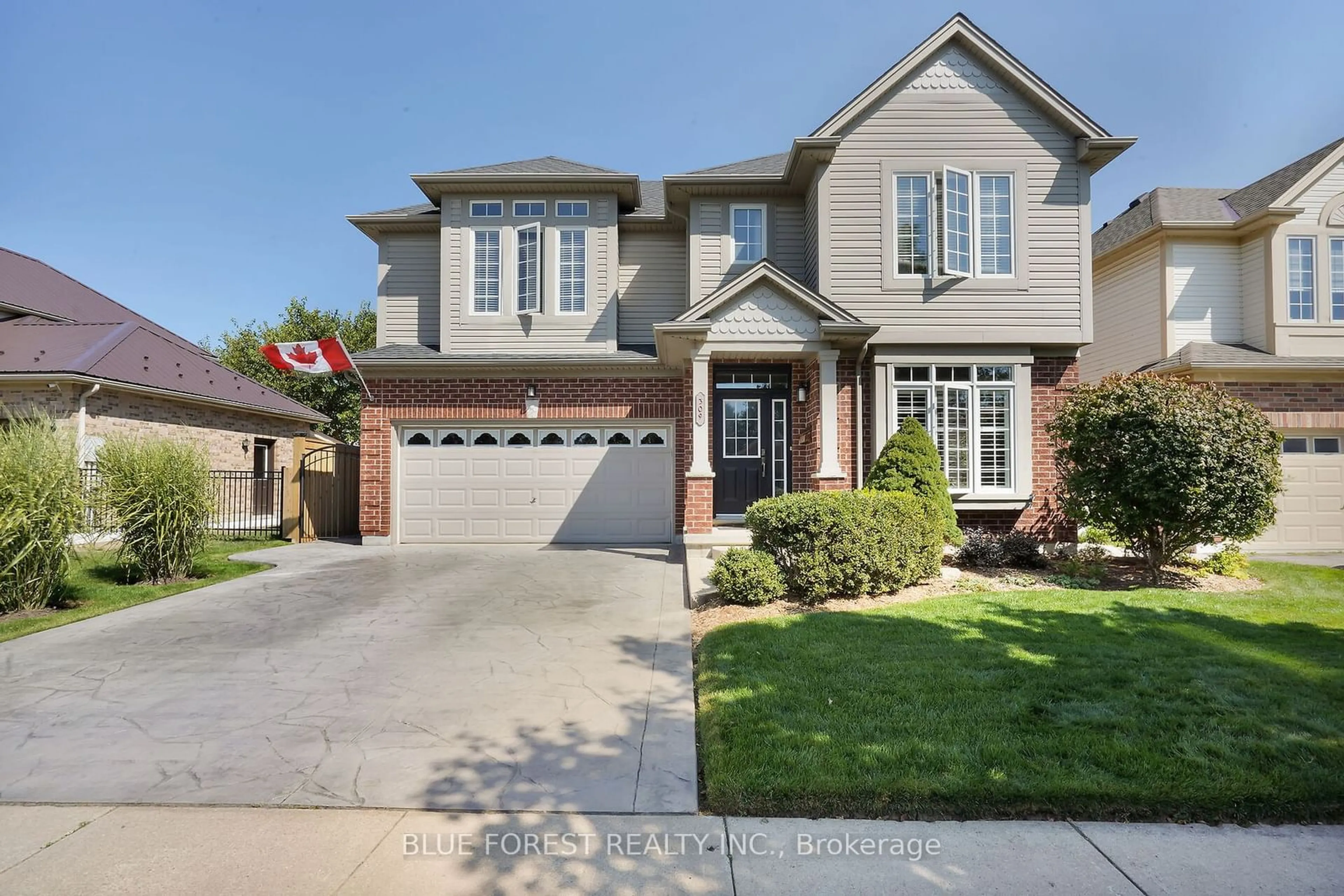 Frontside or backside of a home, the street view for 309 South Leaksdale Circ, London Ontario N6M 1K3