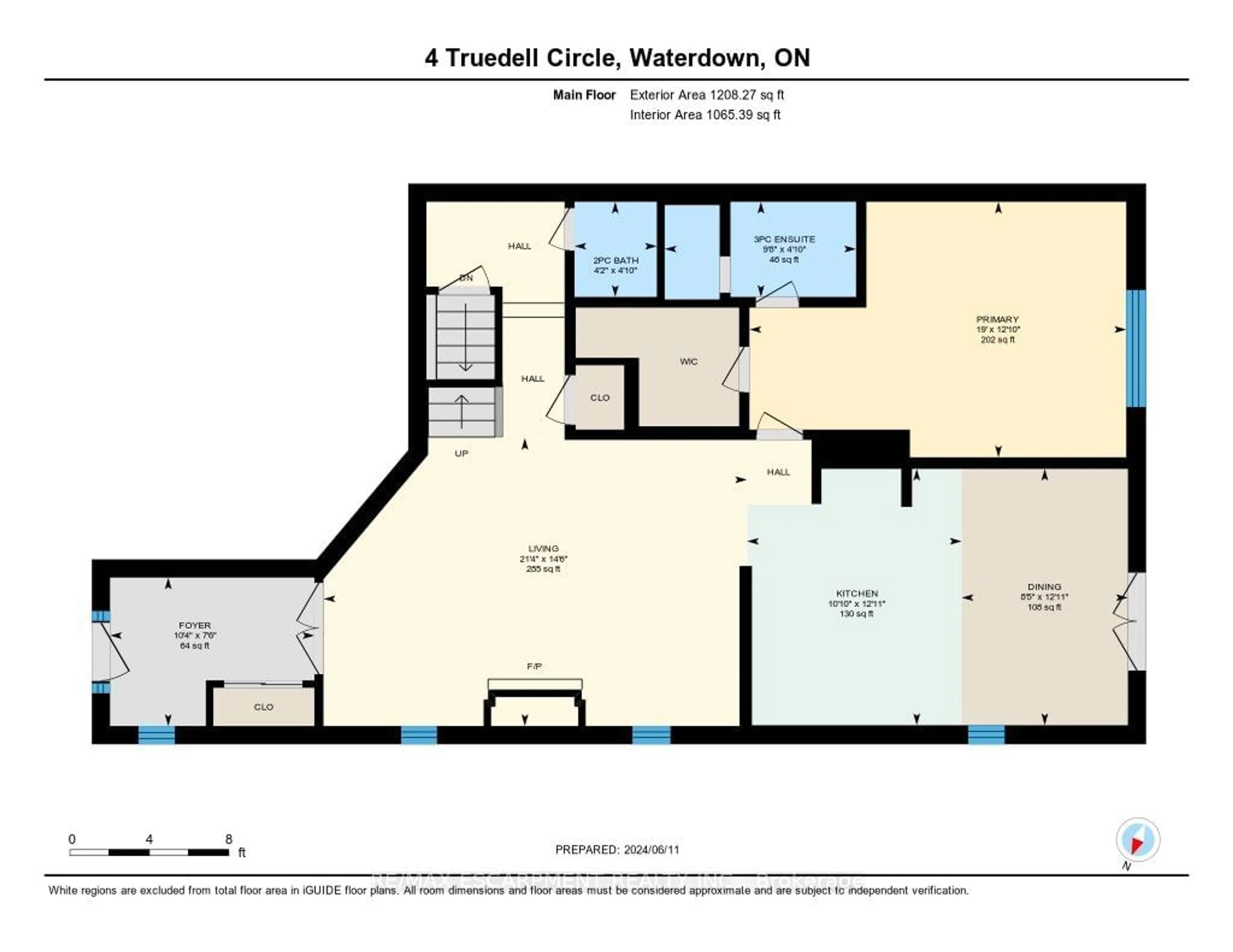 Floor plan for 4 Truedell Circ, Hamilton Ontario L8B 0R3