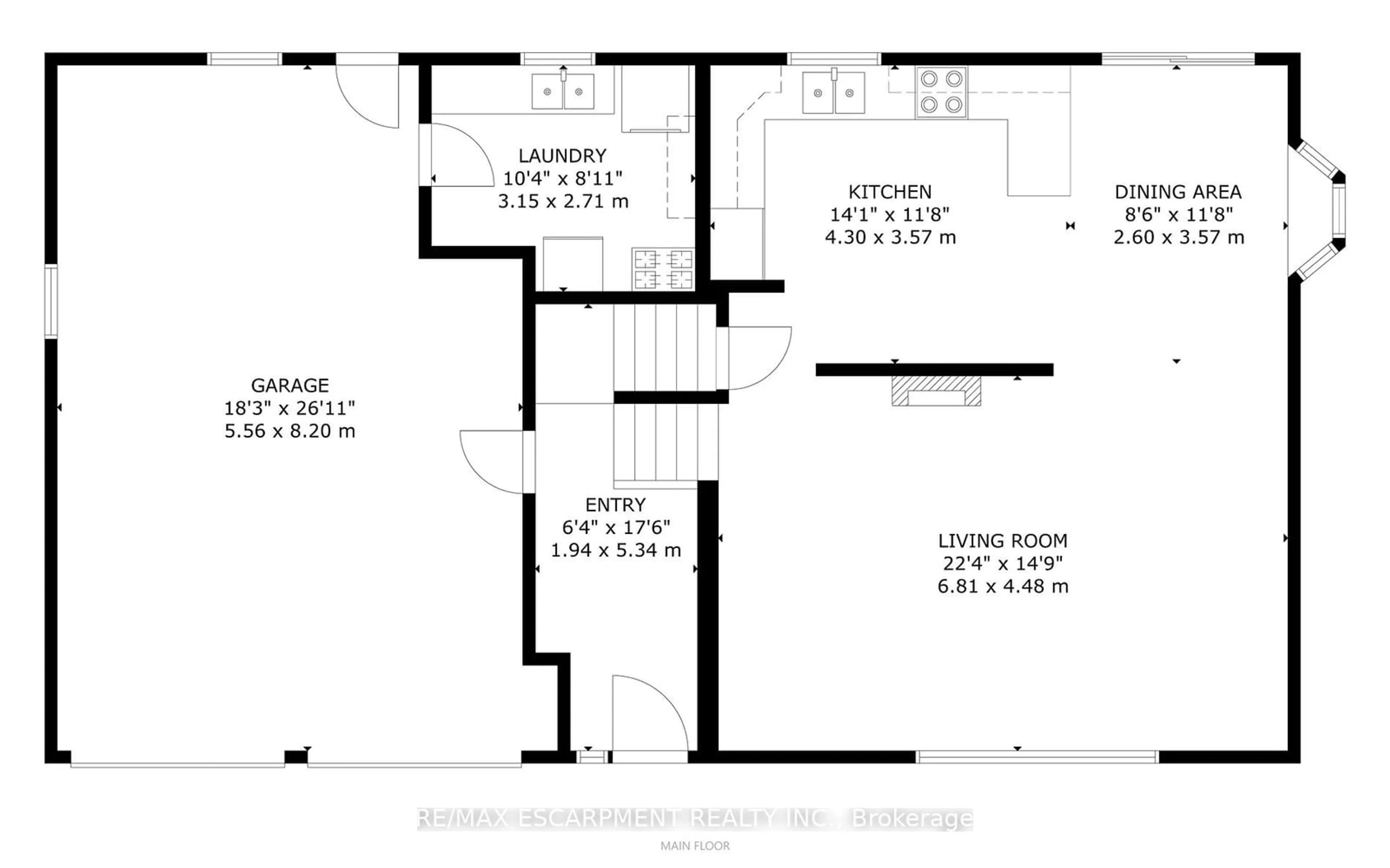 Floor plan for 83 South Bend Rd, Hamilton Ontario L9C 1M8