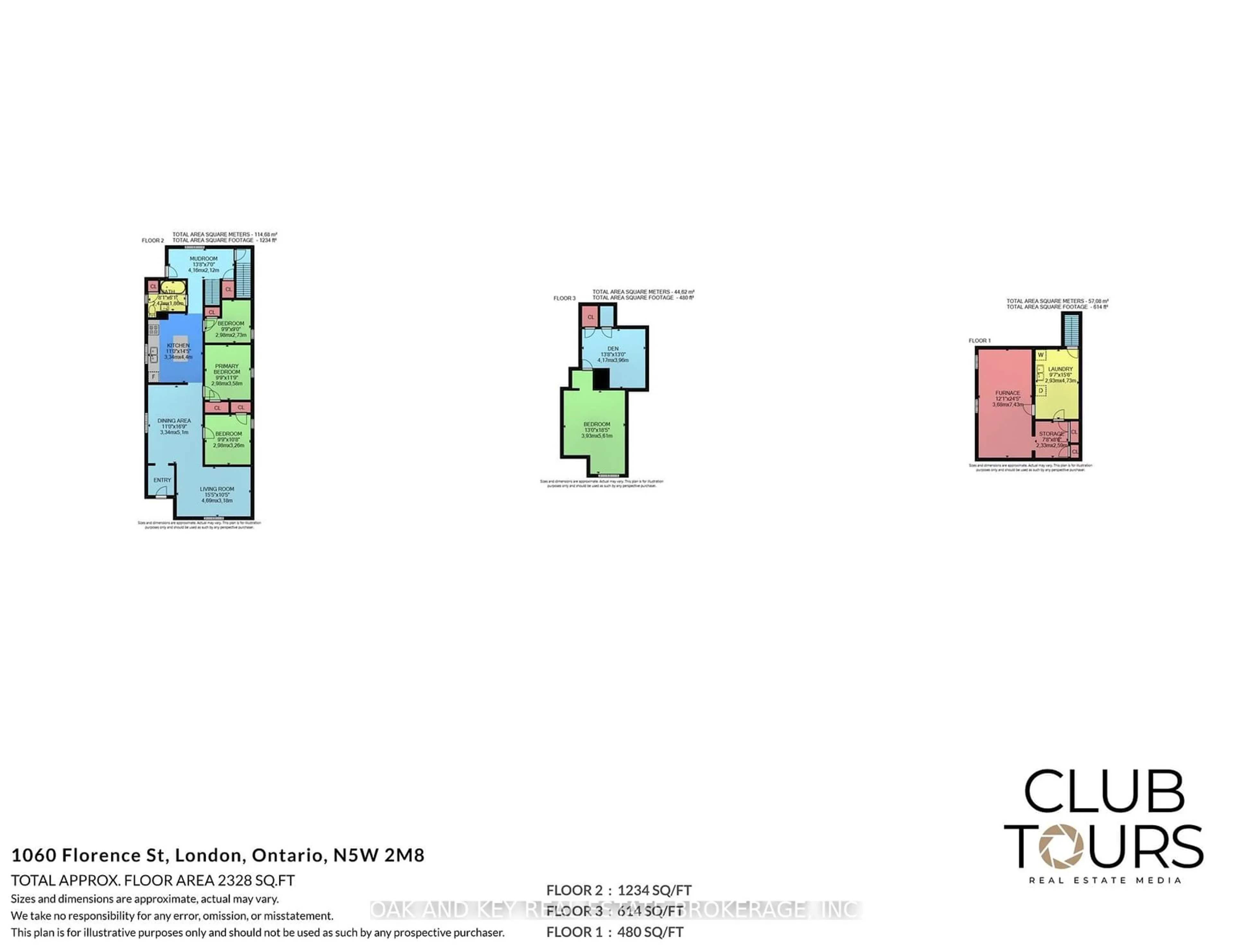 Floor plan for 1060 Florence St, London Ontario N5W 2M8