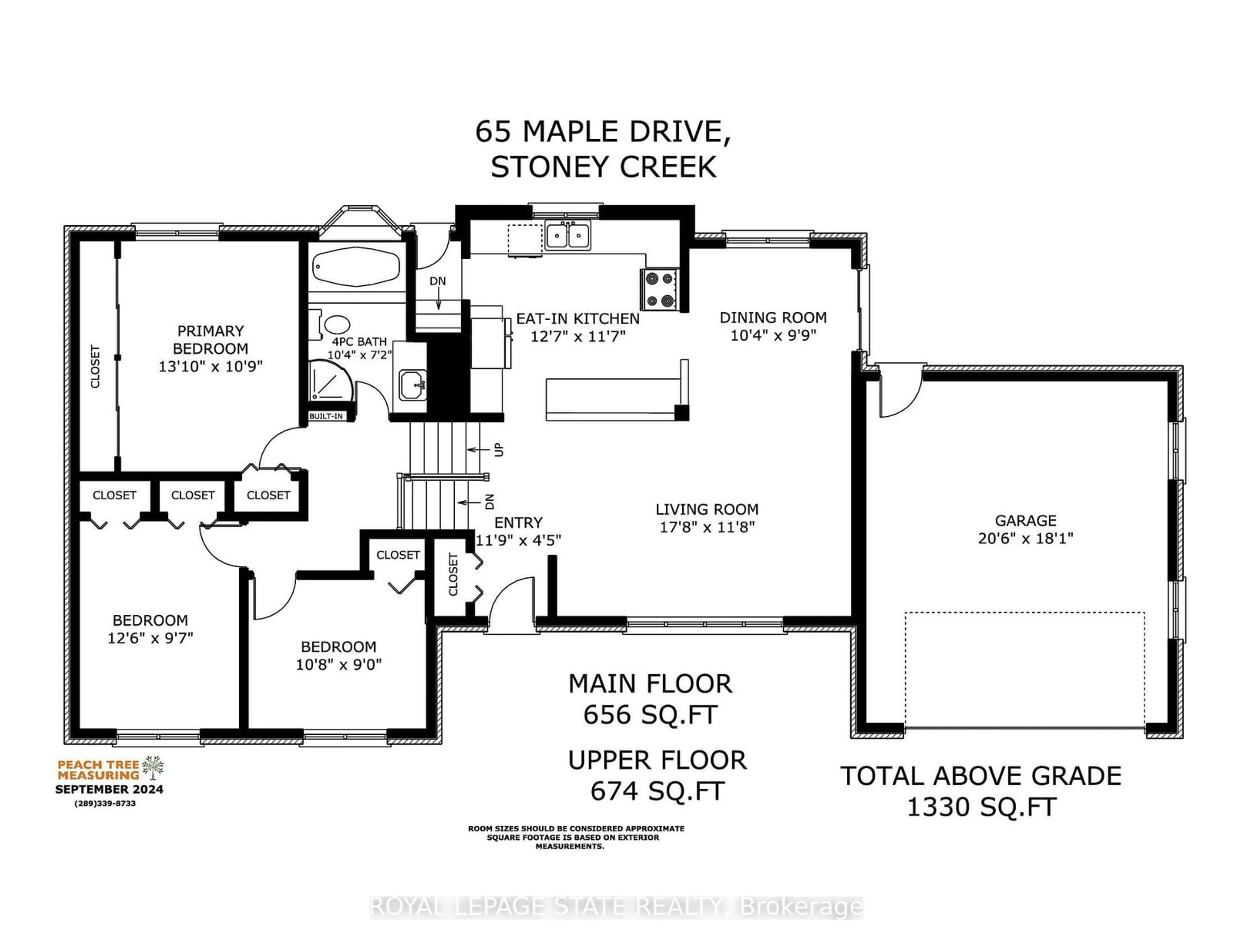 Floor plan for 65 Maple Dr, Hamilton Ontario L8G 3C6