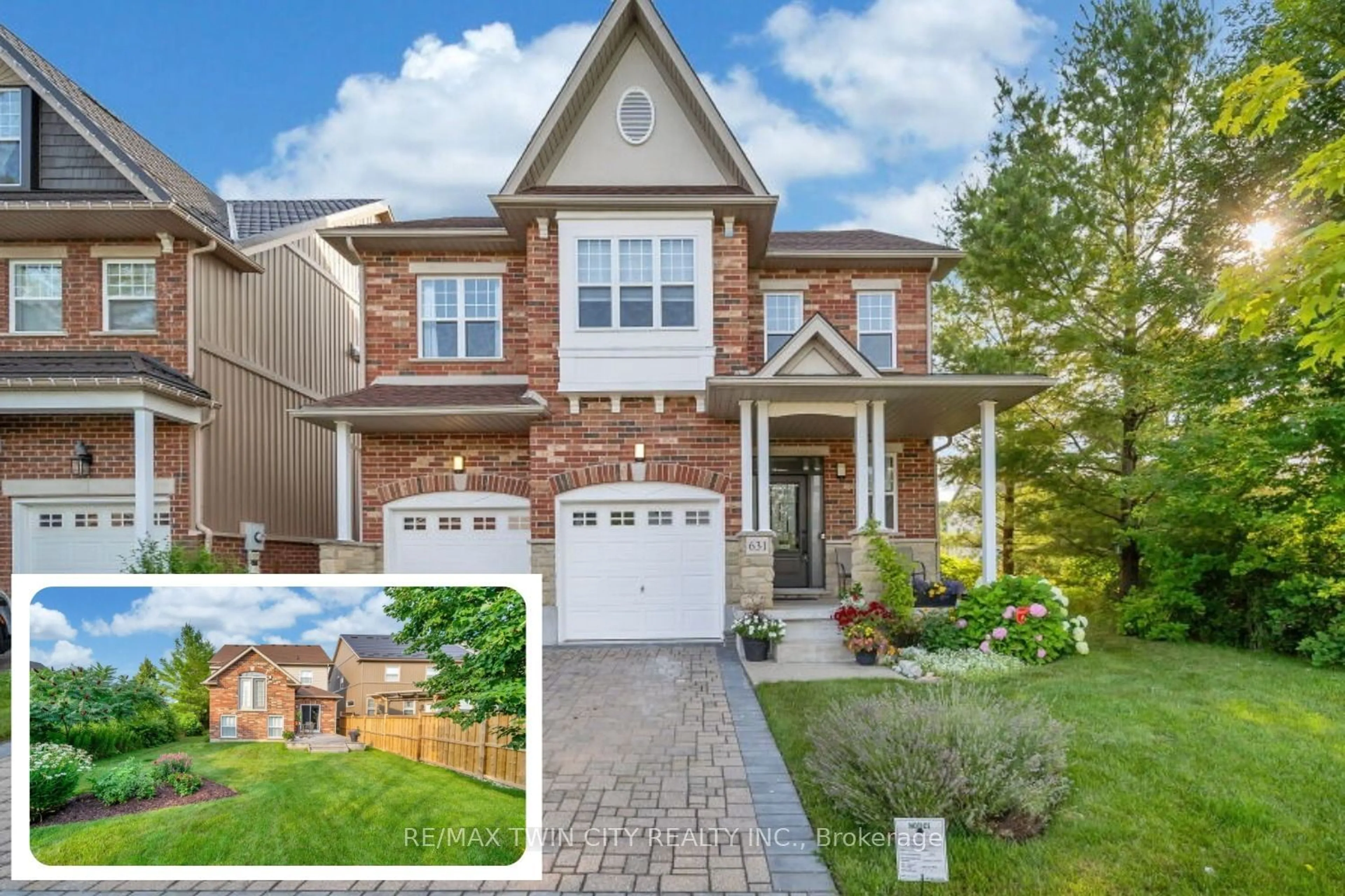 Home with brick exterior material for 631 Frieburg Dr, Waterloo Ontario N2T 2Y2