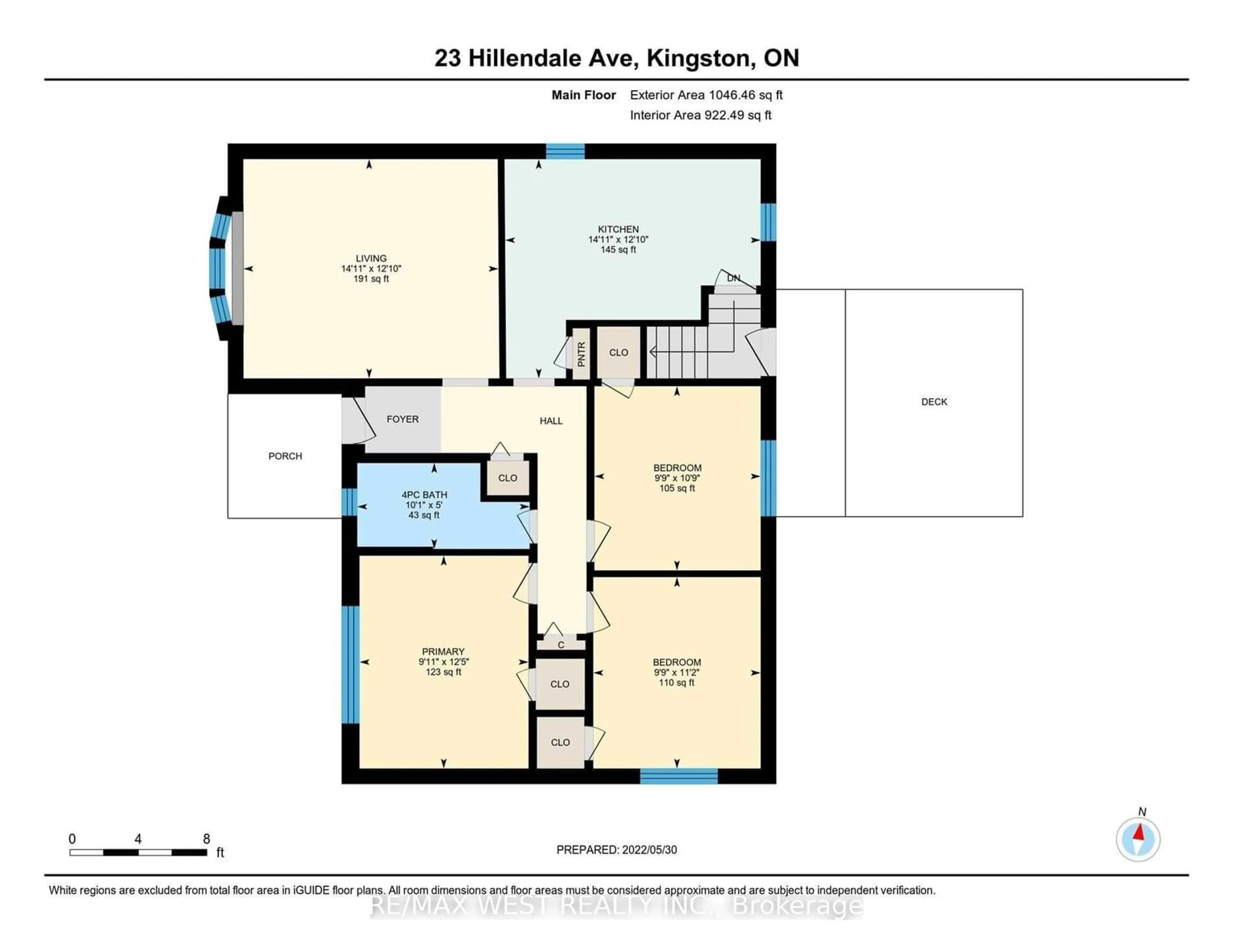 Floor plan for 23 Hillendale Ave, Kingston Ontario K7M 1S2