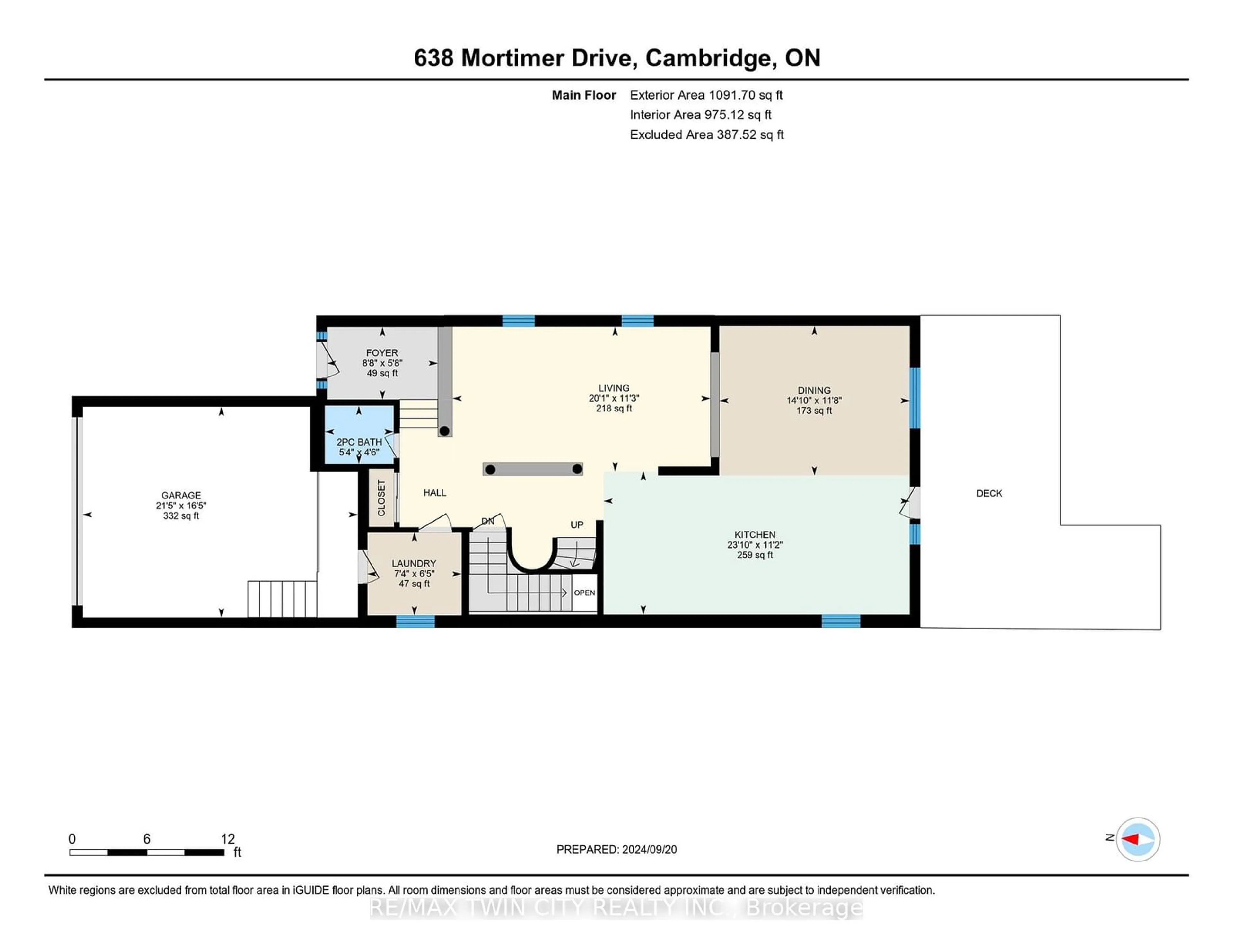 Floor plan for 638 MORTIMER Dr, Cambridge Ontario N3H 5R7