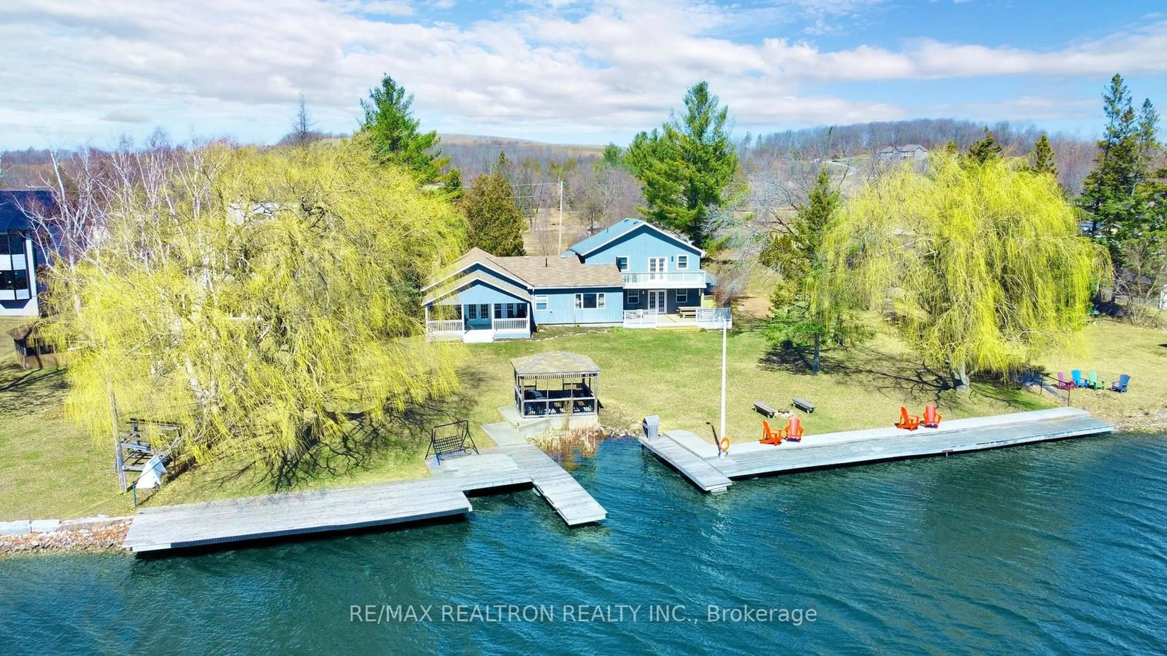 A pic from outside/outdoor area/front of a property/back of a property/a pic from drone, water/lake/river/ocean view for 751 Maguire Rd, Asphodel-Norwood Ontario K0L 1Y0