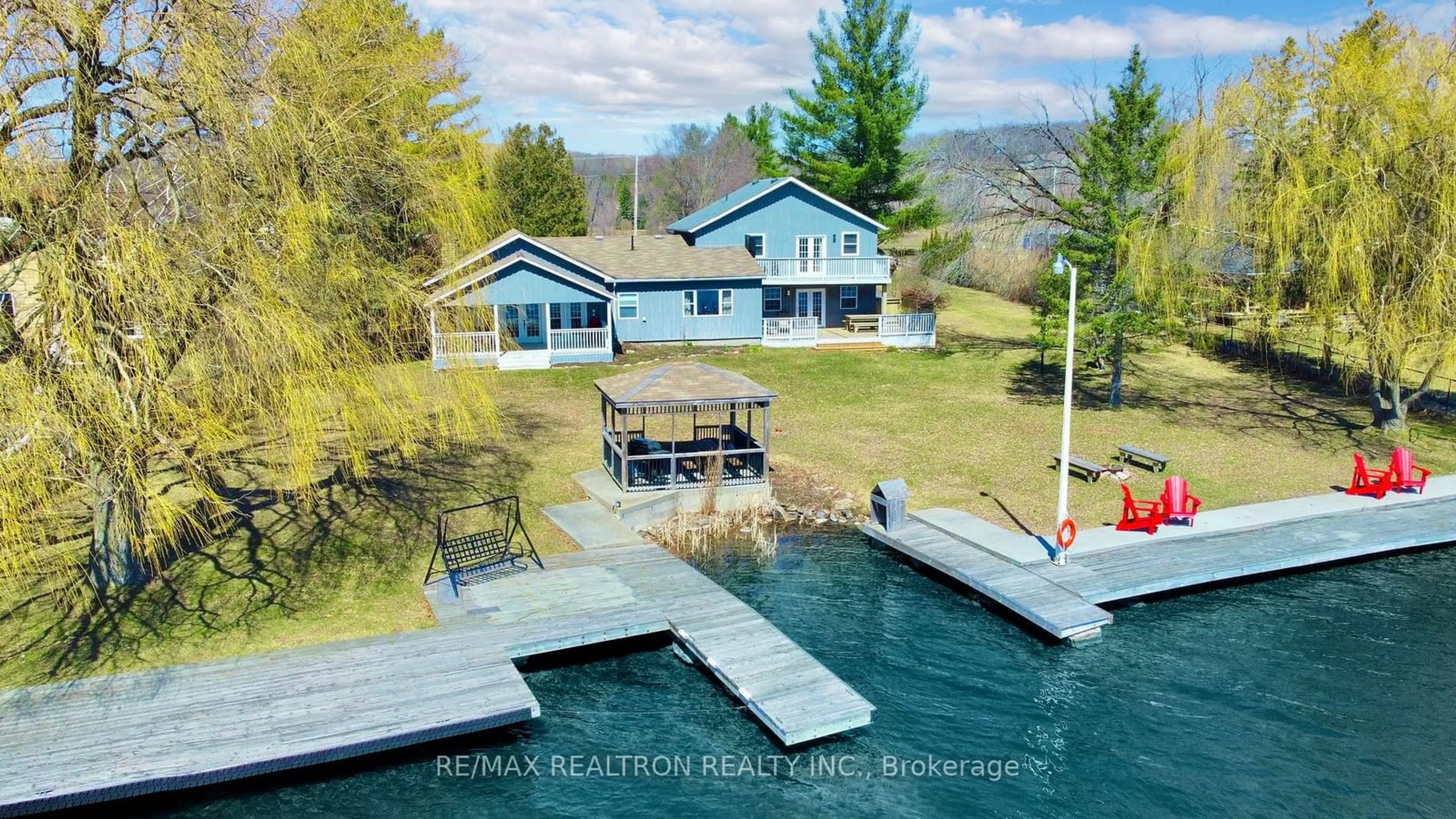 A pic from outside/outdoor area/front of a property/back of a property/a pic from drone, water/lake/river/ocean view for 751 Maguire Rd, Asphodel-Norwood Ontario K0L 1Y0