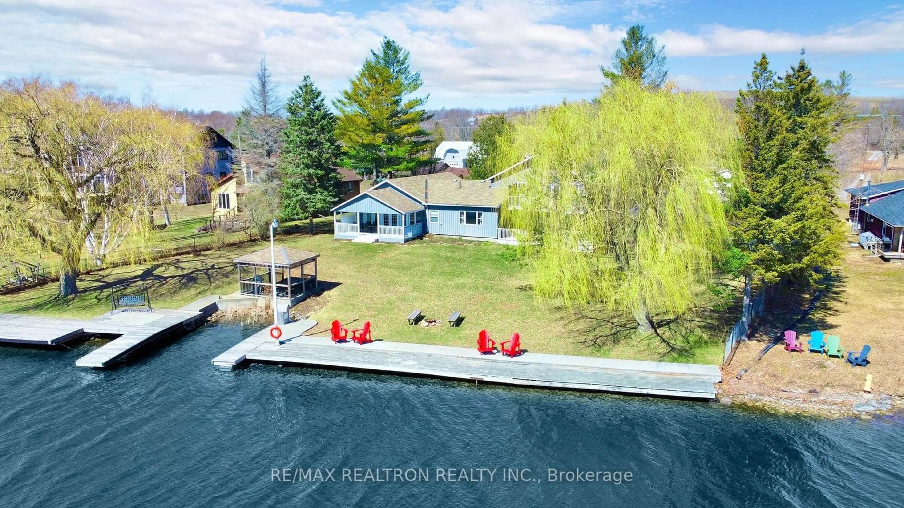 A pic from outside/outdoor area/front of a property/back of a property/a pic from drone, water/lake/river/ocean view for 751 Maguire Rd, Asphodel-Norwood Ontario K0L 1Y0