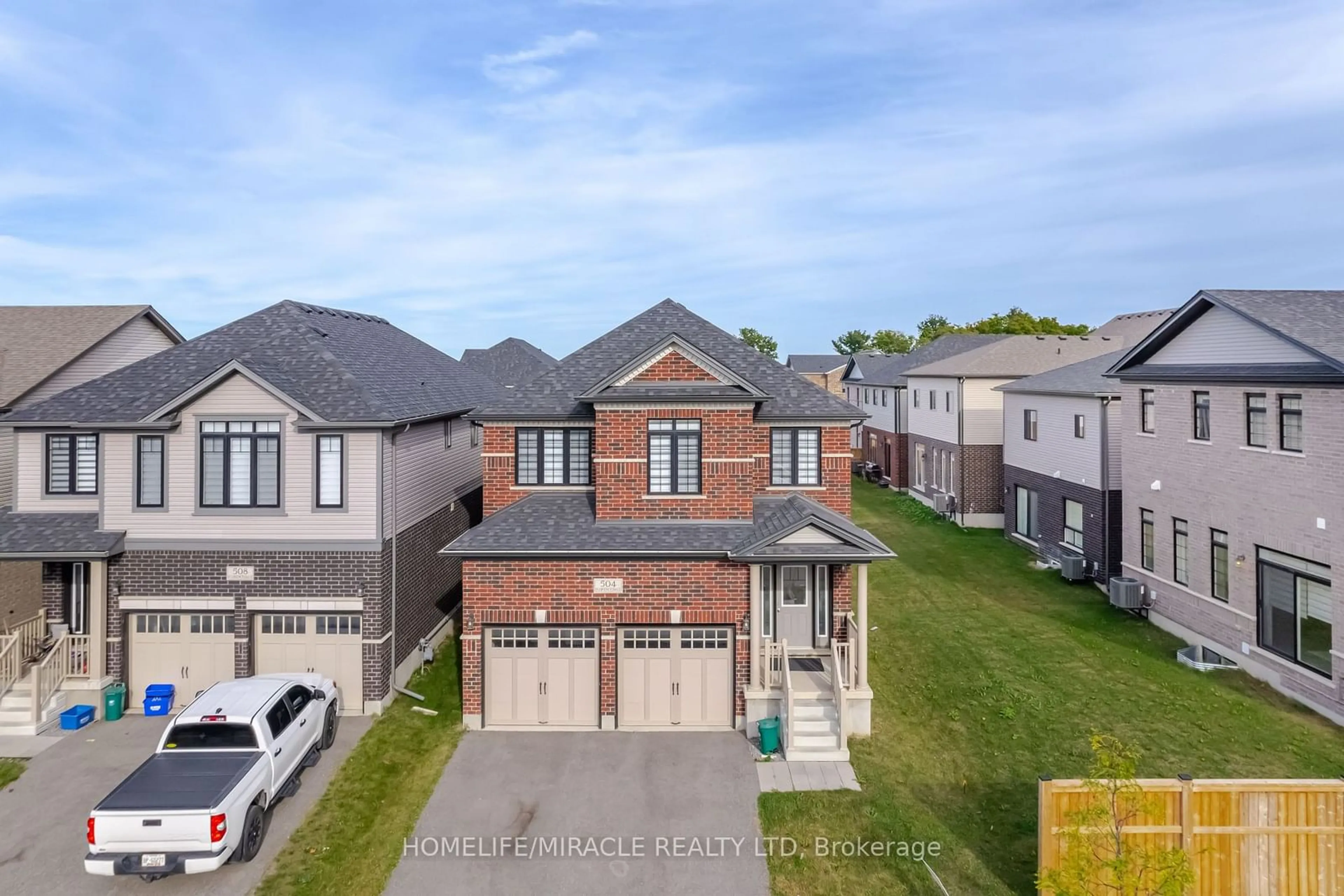 Frontside or backside of a home, the street view for 504 Florencedale Cres, Kitchener Ontario N2R 0N3