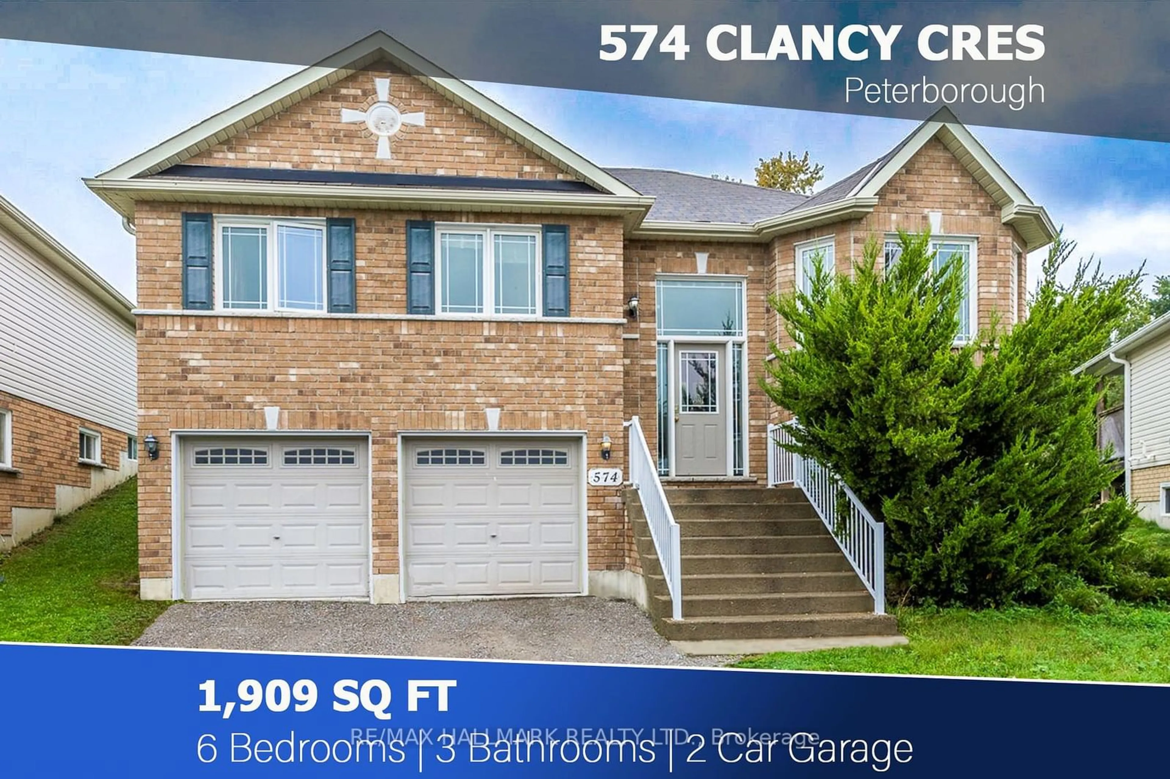 A pic from exterior of the house or condo, the street view for 574 Clancy Cres, Peterborough Ontario K9K 2S2