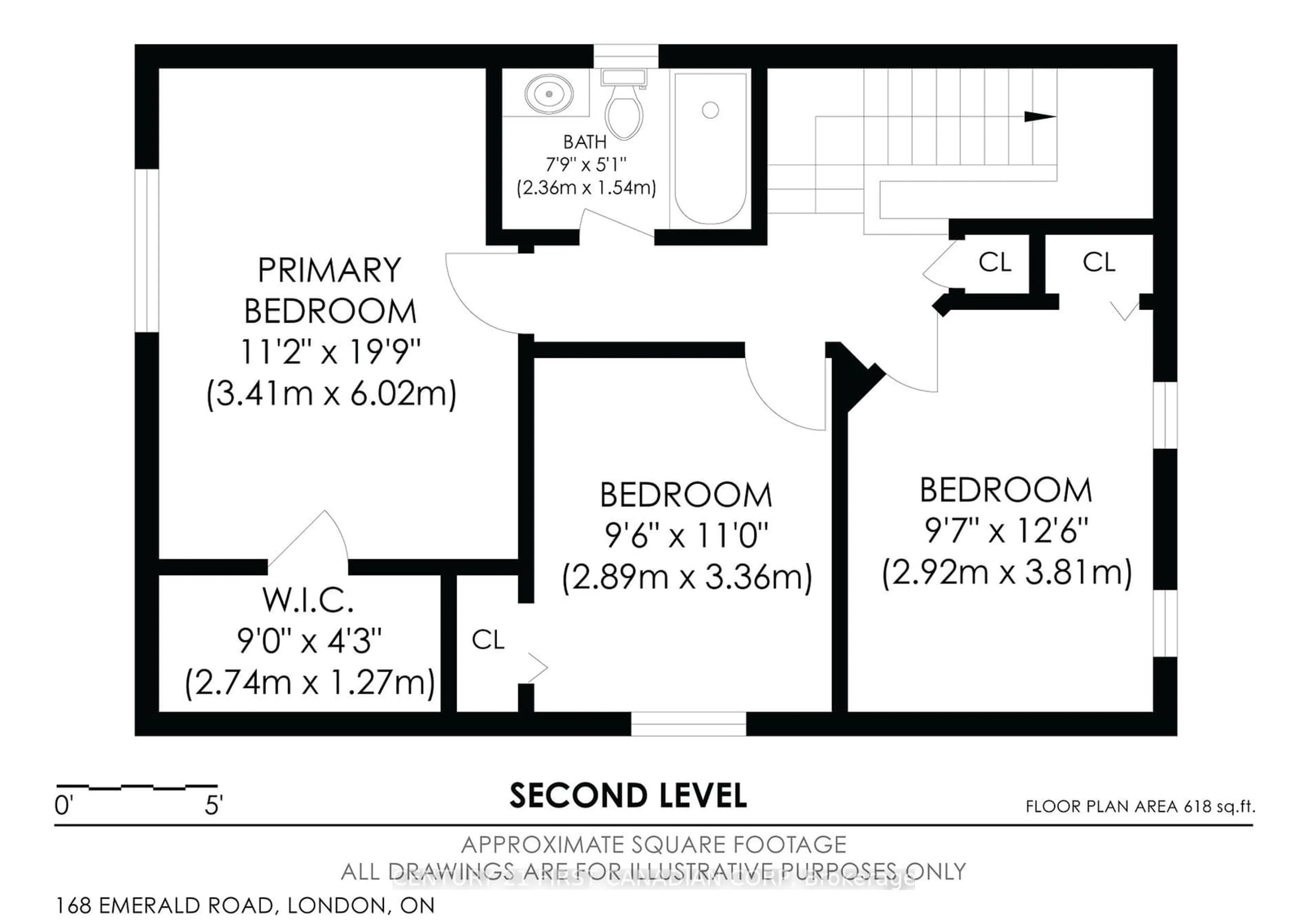 Floor plan for 168 Emerald Rd, London Ontario N6M 1J3