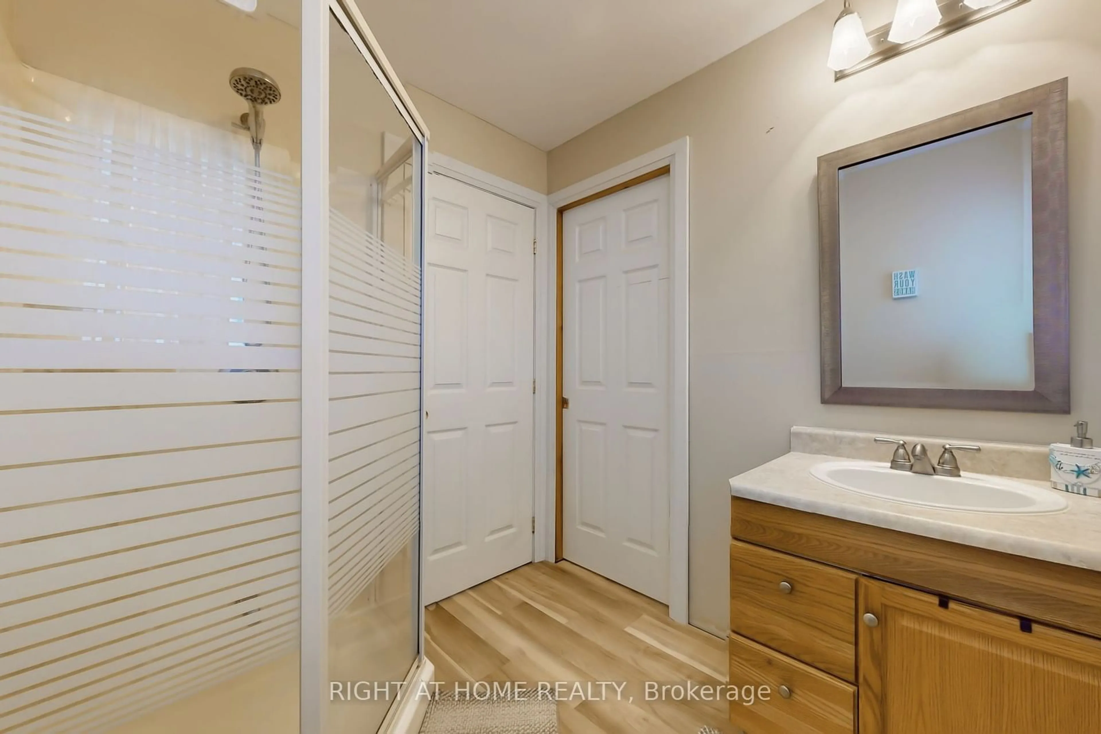 Standard bathroom, wood floors for 36 Hills Rd, Kawartha Lakes Ontario K0M 1A0