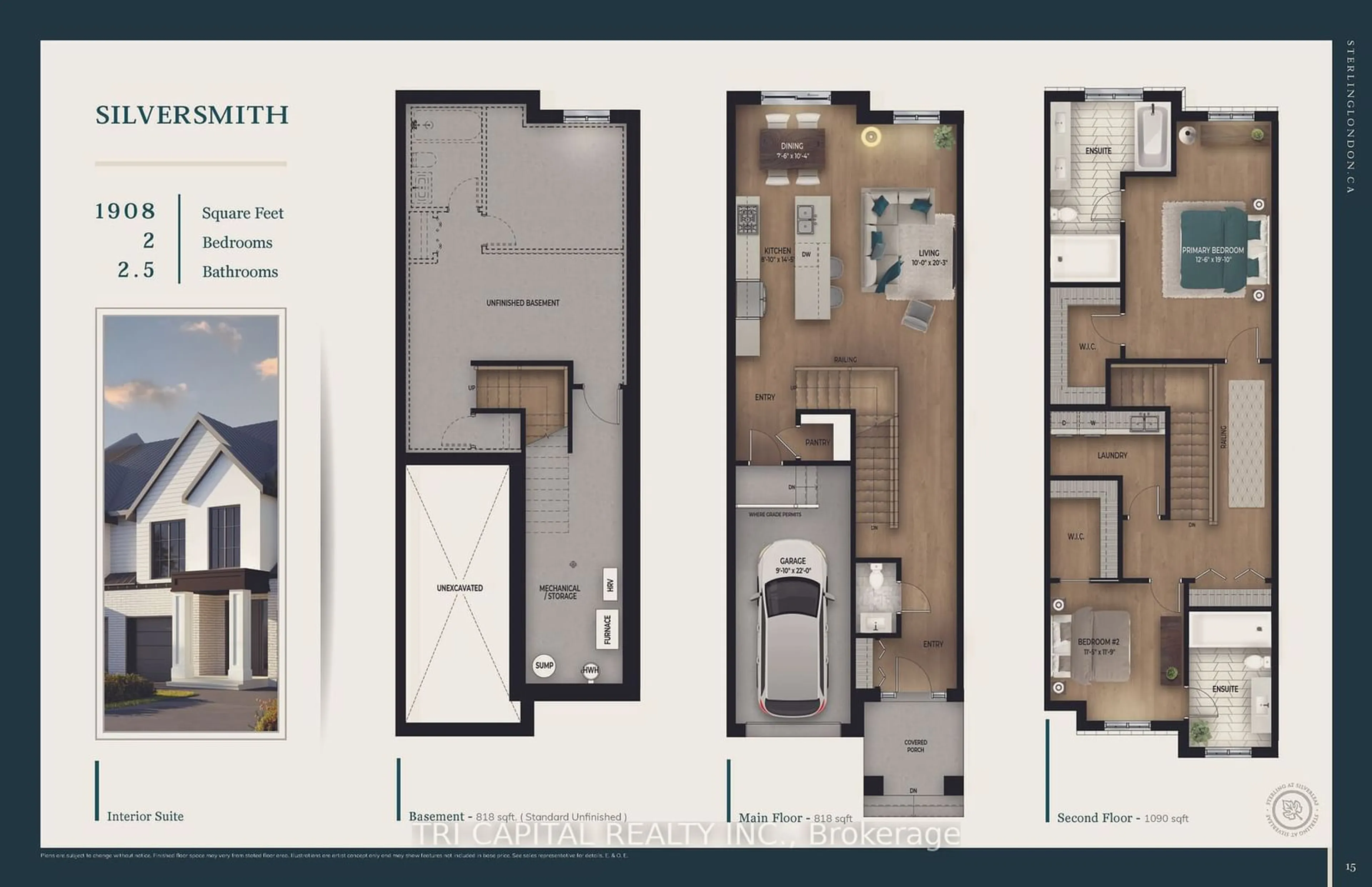 Floor plan for 3425 GRAND OAK N/A #27, London Ontario N6P 0G6