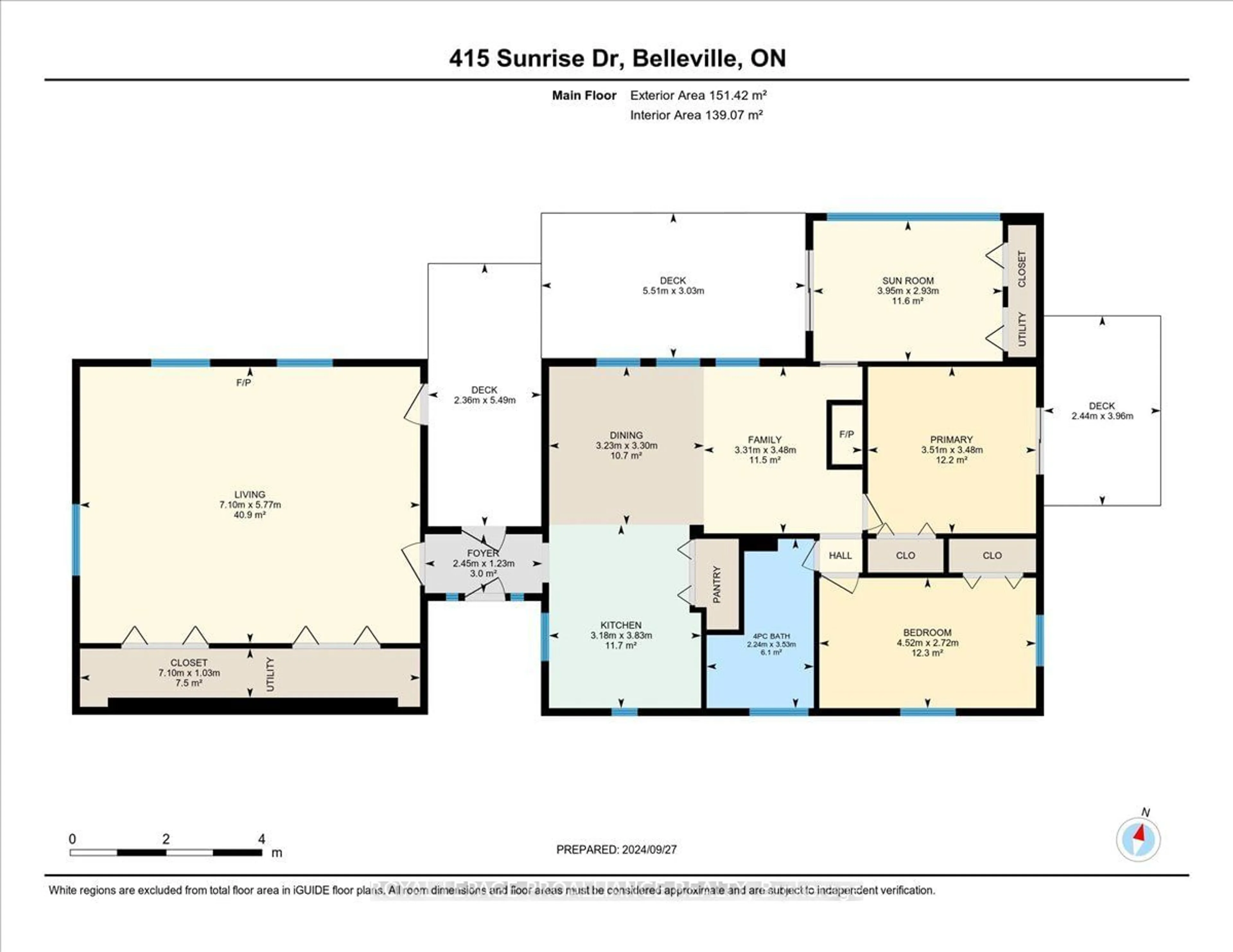 Floor plan for 415 Sunrise Dr, Prince Edward County Ontario K8N 4Z7