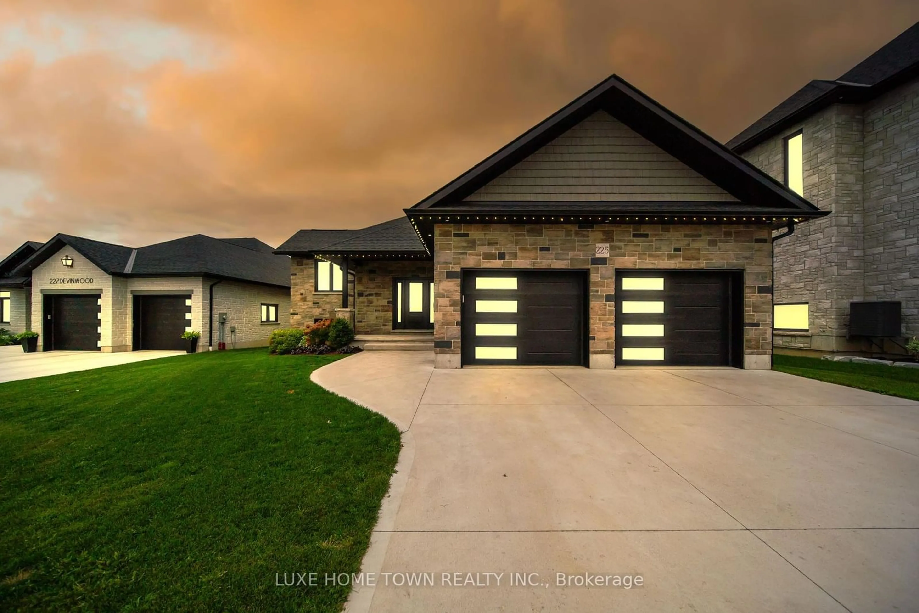 Home with brick exterior material, street for 225 Devinwood Lane, Brockton Ontario N0G 2V0