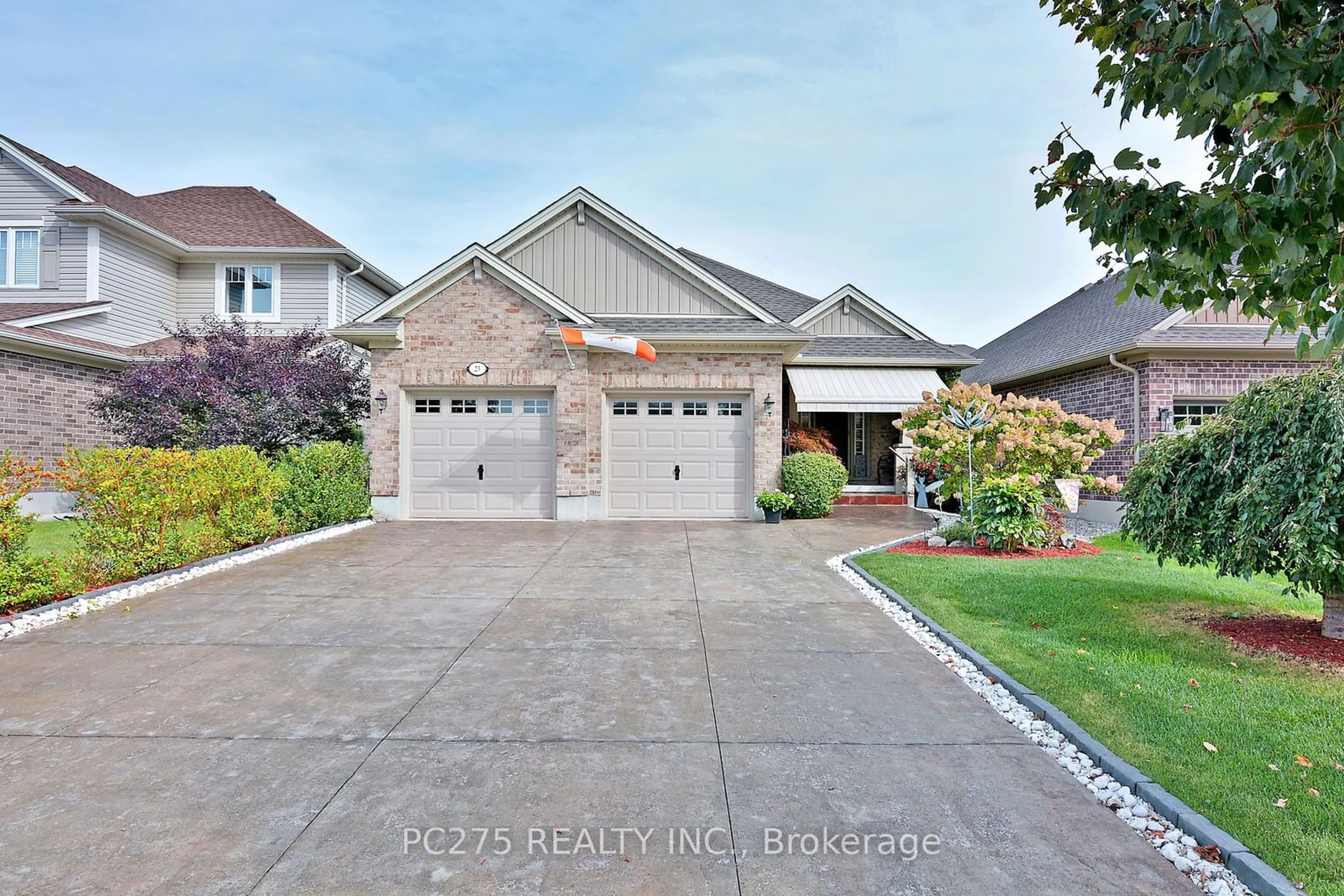 Frontside or backside of a home, the street view for 23 Blairmont Terr, St. Thomas Ontario N5R 0E2