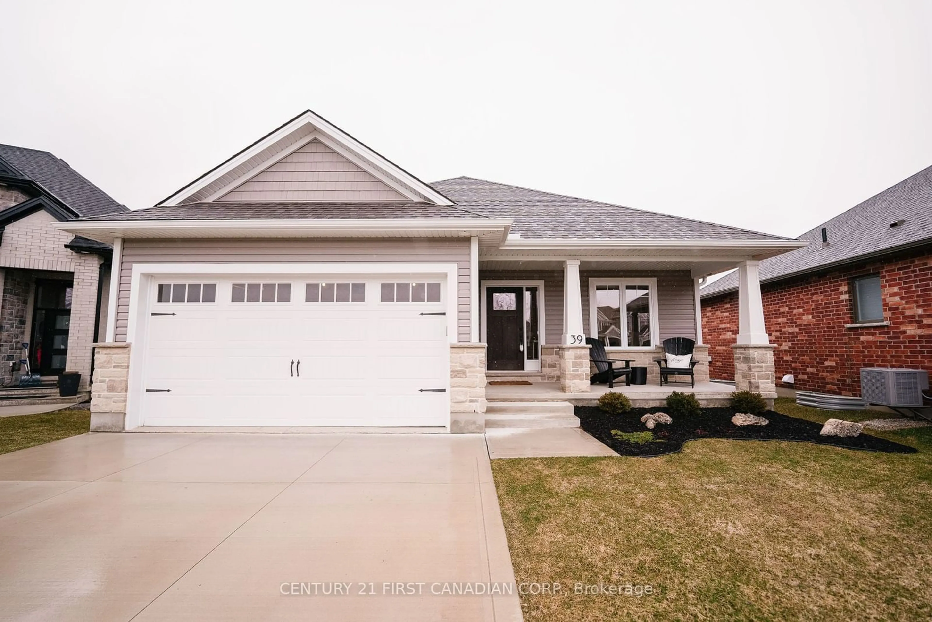 Frontside or backside of a home, the street view for 21 HAMILTON St, North Middlesex Ontario N0M 1A0