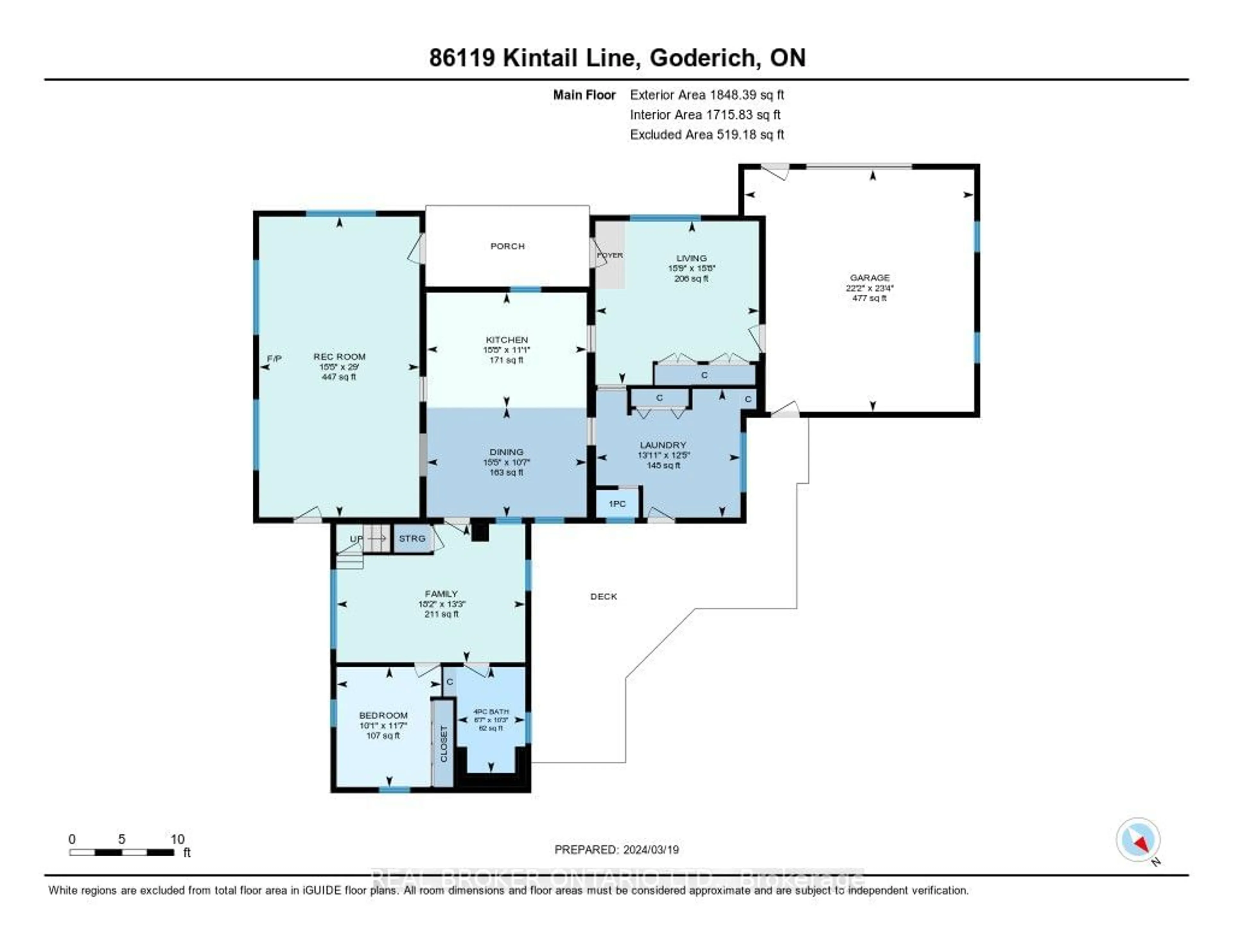 Floor plan for 86119 Kintail Line, Ashfield-Colborne-Wawanosh Ontario N7A 3X9