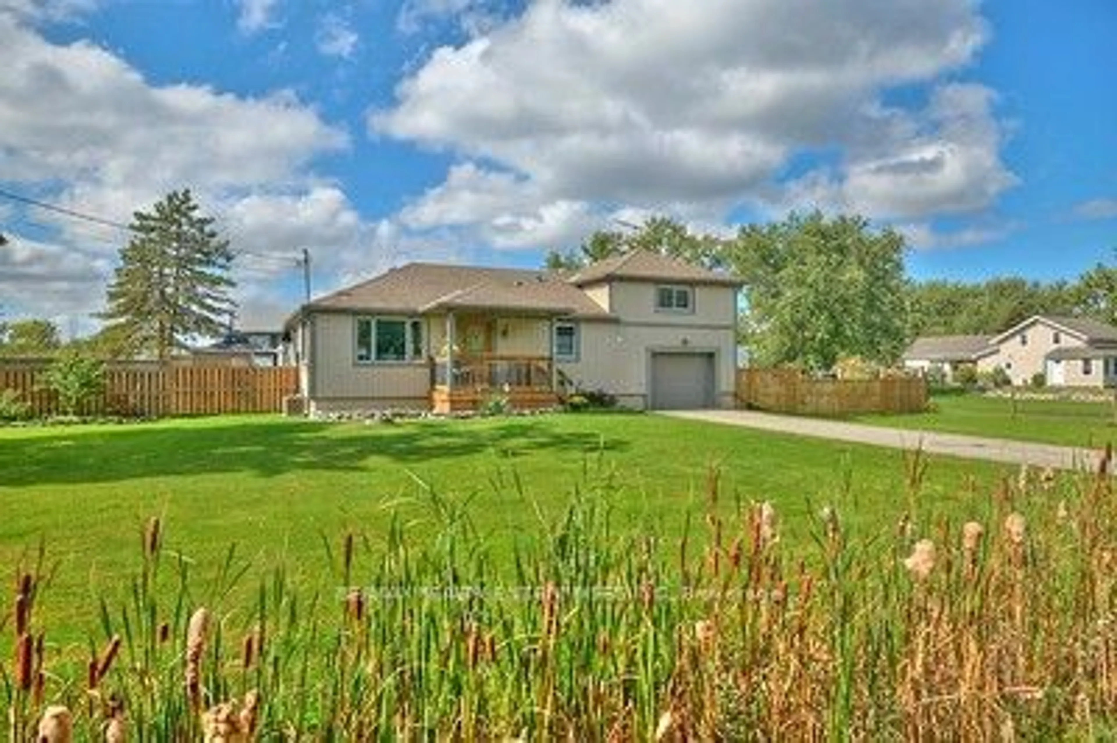 Frontside or backside of a home, the fenced backyard for 10905 Sodom Rd, Niagara Falls Ontario L2G 0T7