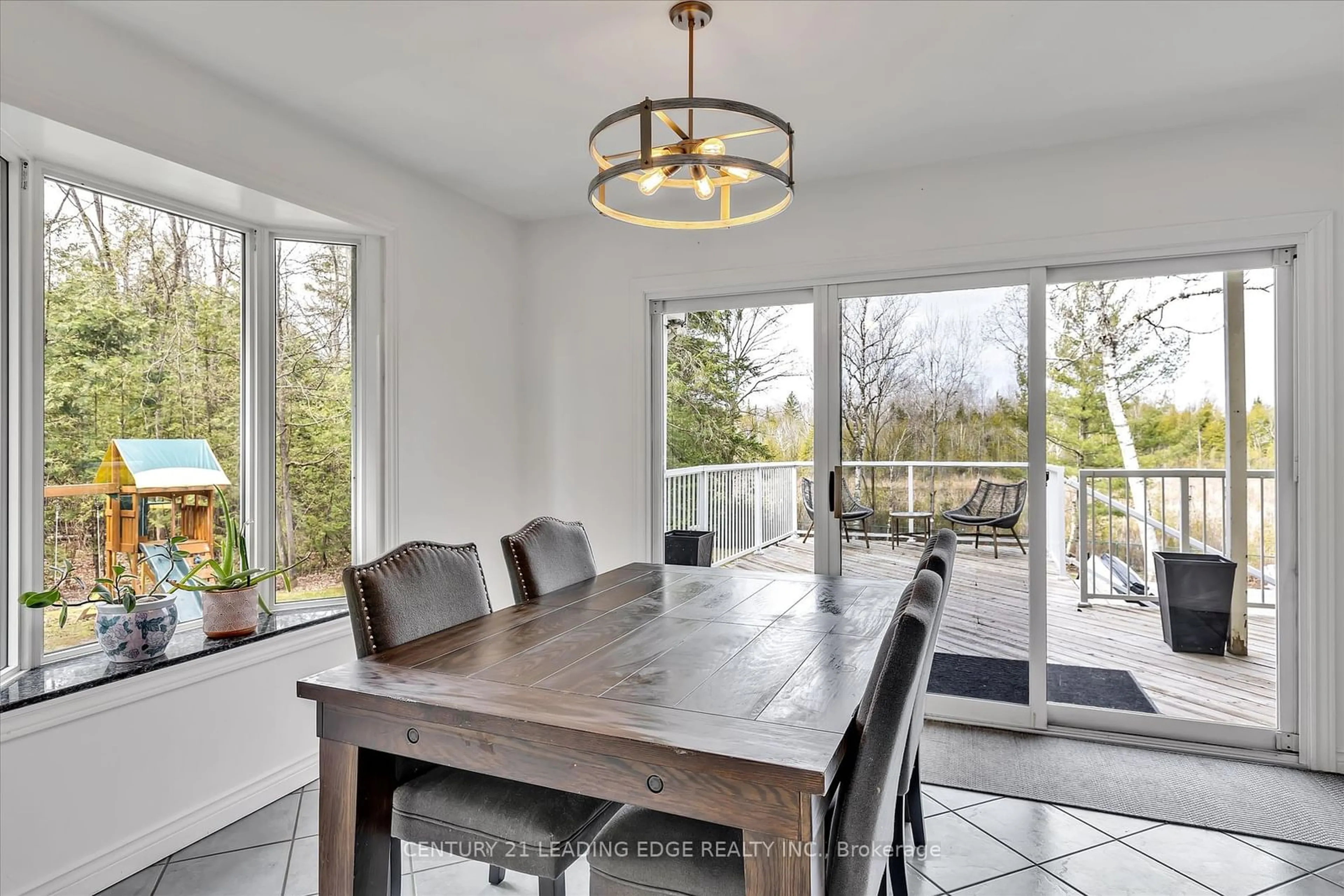 Dining room, wood floors, cottage for 33 Honeysuckle Rd, Trent Hills Ontario K0L 1Z0