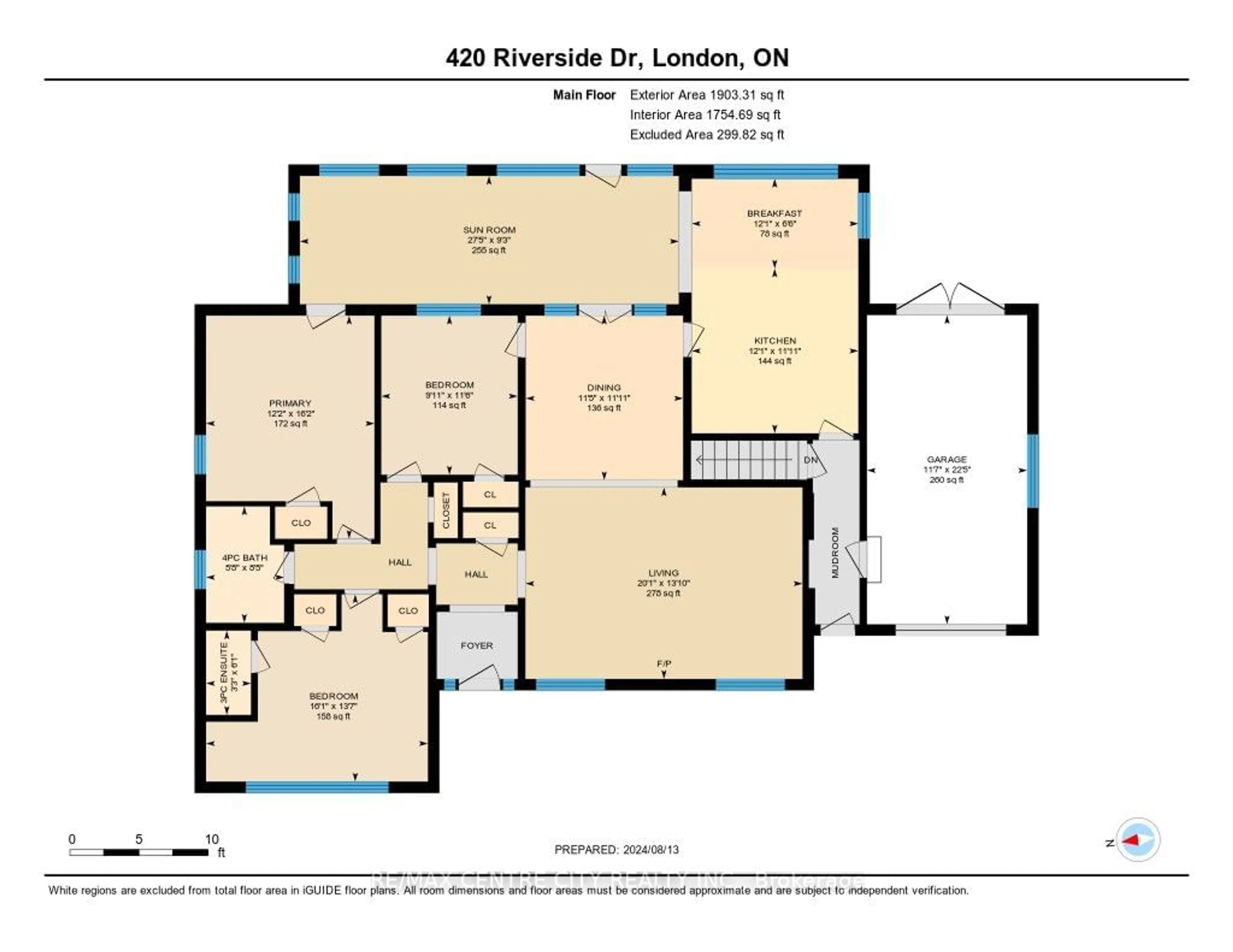 Floor plan for 420 Riverside Dr, London Ontario N6H 2R7