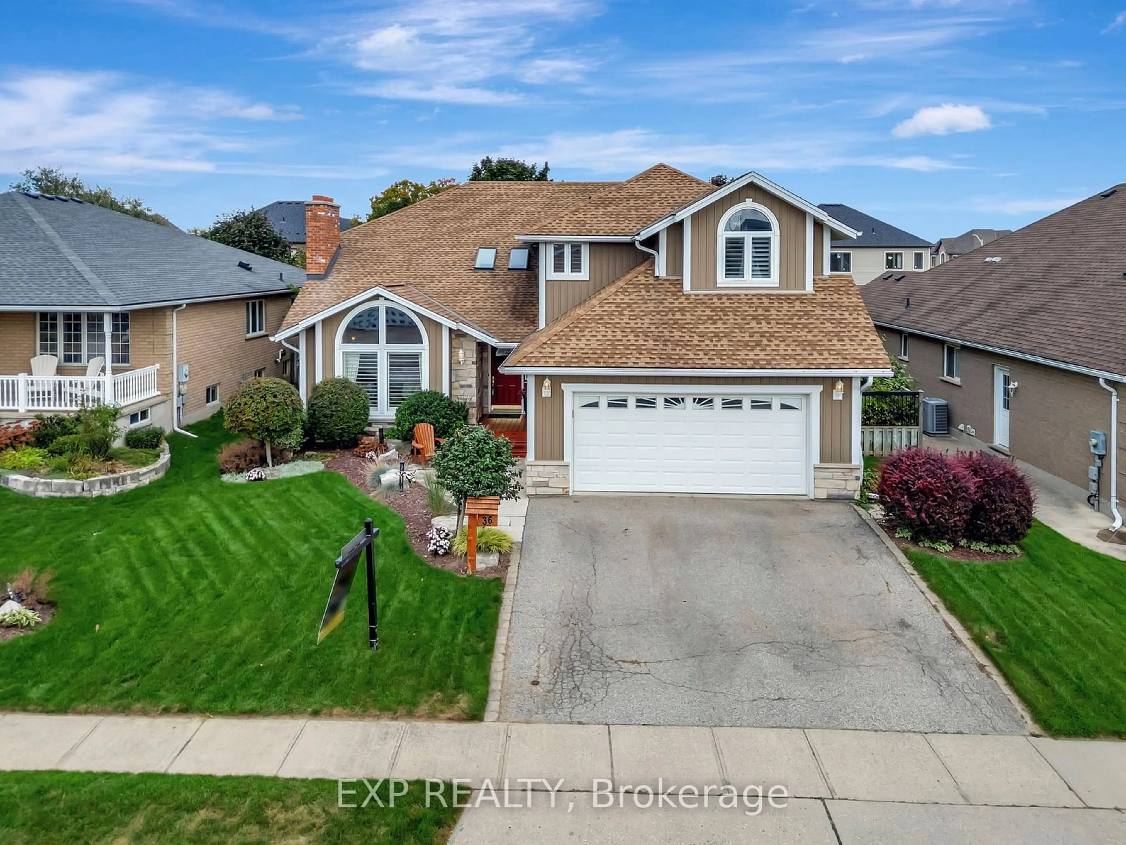 Frontside or backside of a home, the street view for 36 Longhurst Cres, Cambridge Ontario N1T 1R7