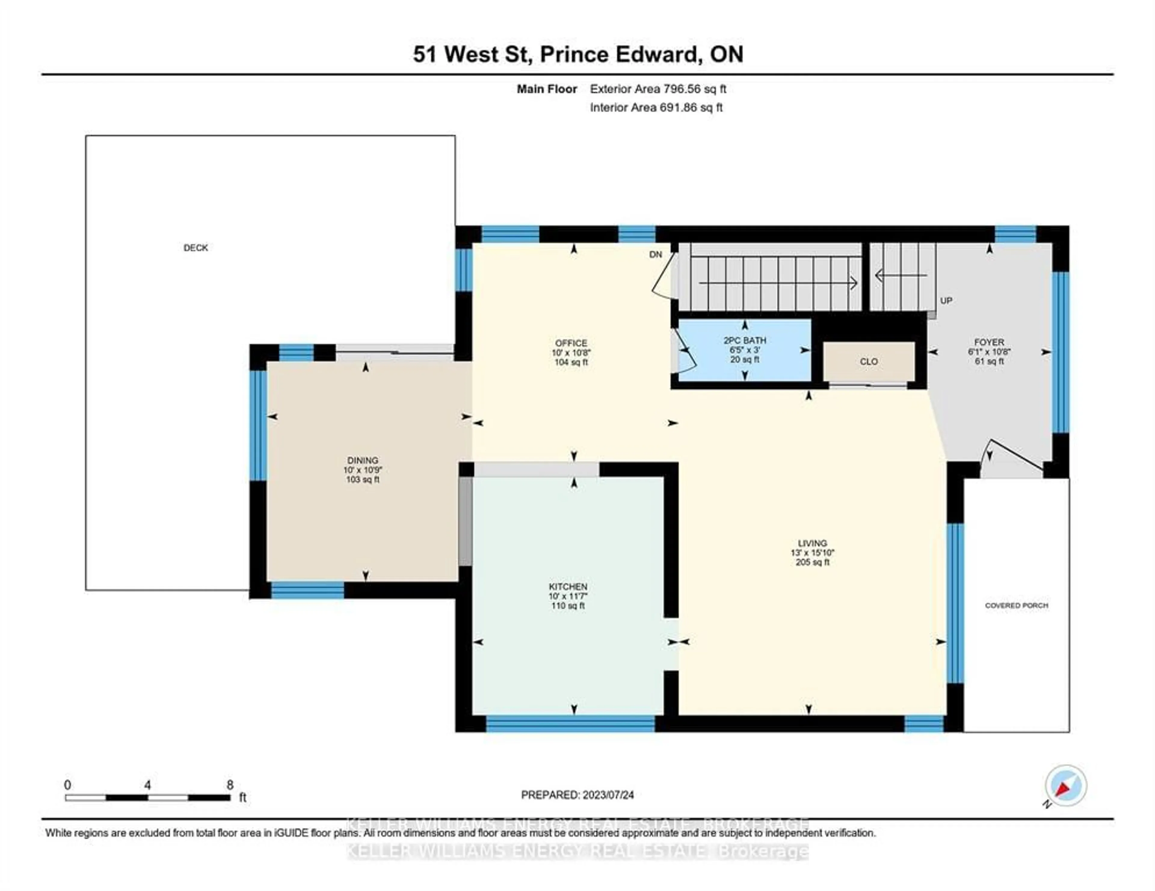 Floor plan for 51 West St, Prince Edward County Ontario K0K 3L0