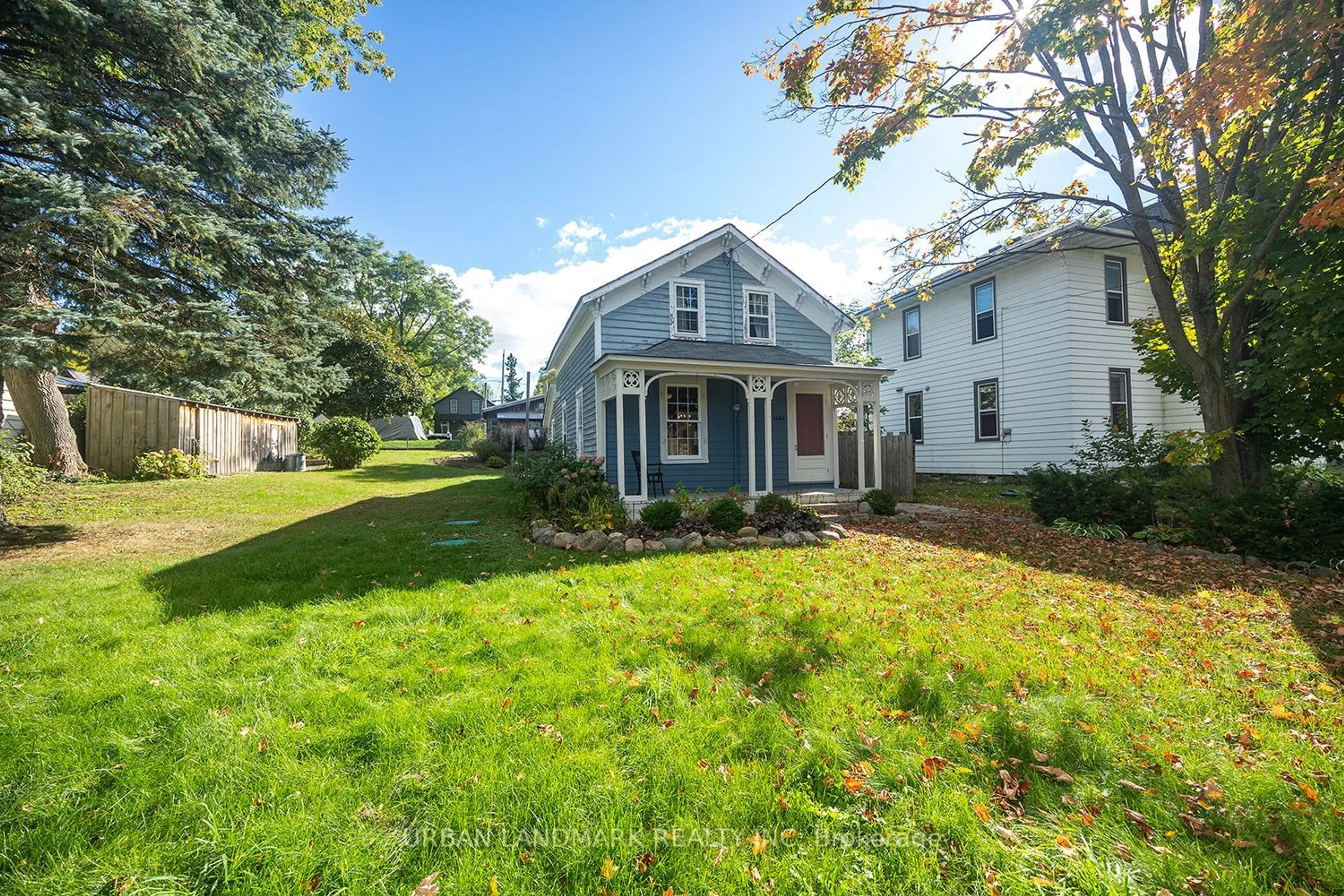 Frontside or backside of a home, the fenced backyard for 1464 7A HWY, Kawartha Lakes Ontario L0A 1A0