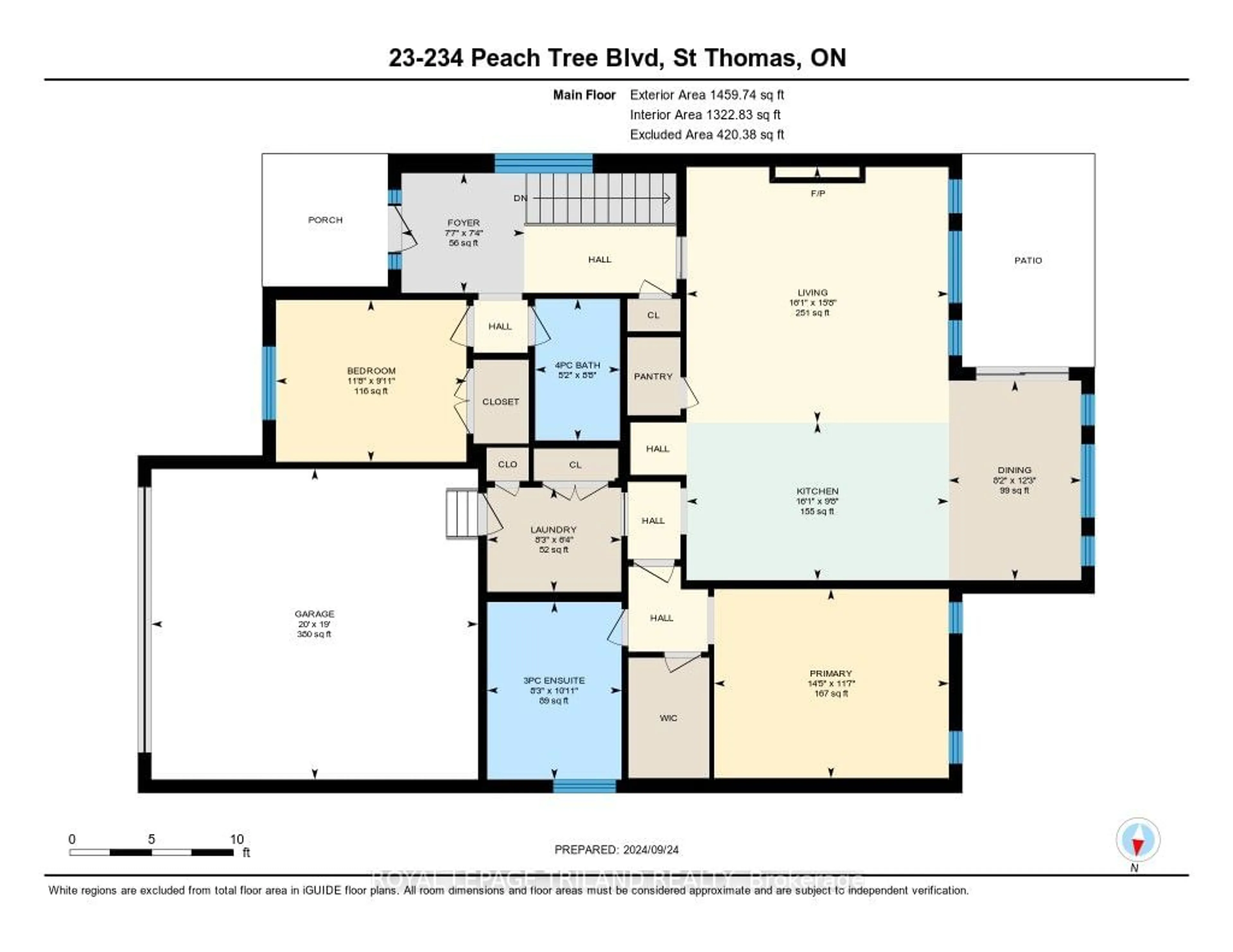 Floor plan for 234 Peach Tree Blvd #23, St. Thomas Ontario N5R 0G8