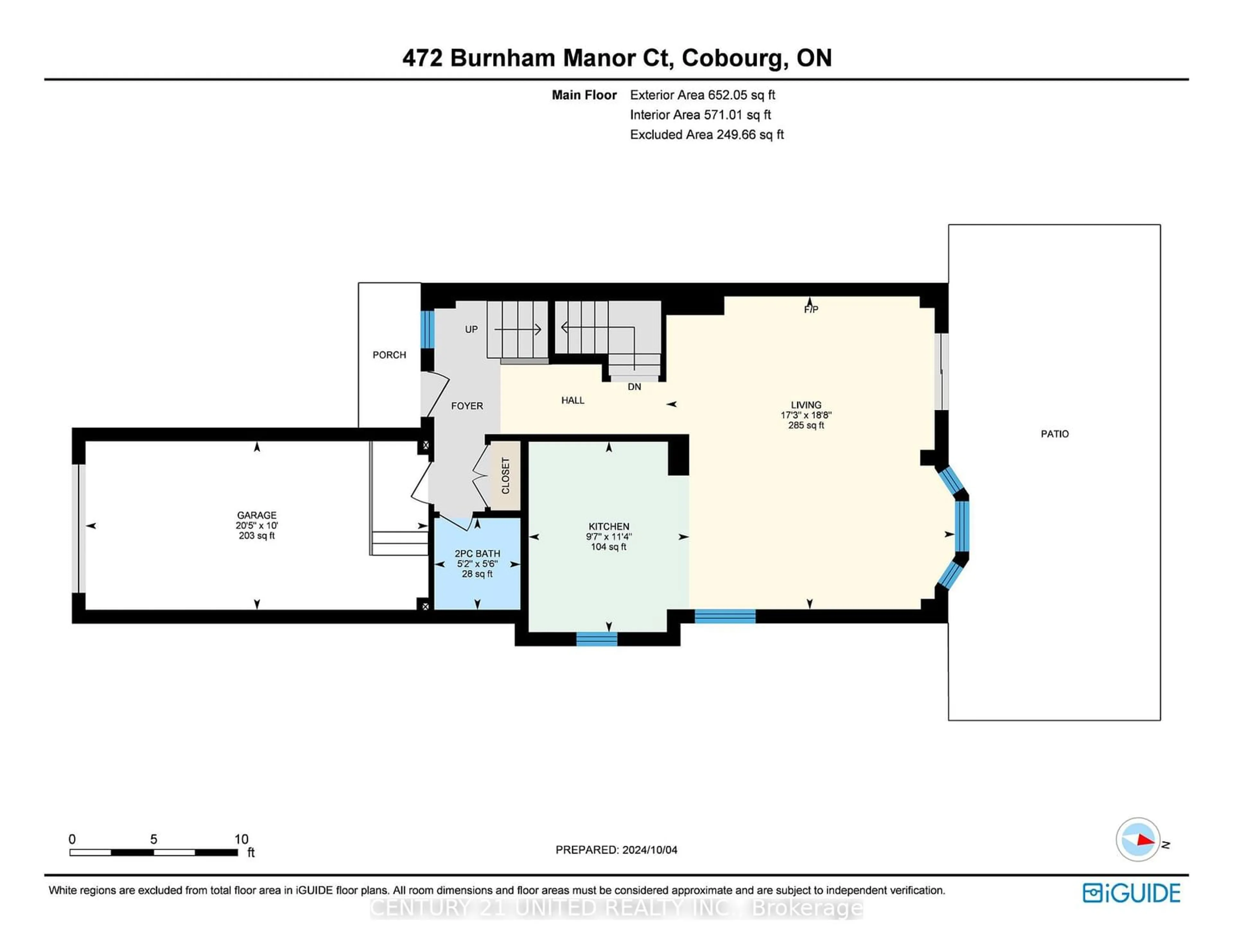 Floor plan for 472 Burnham Manor Crt, Cobourg Ontario K9A 5C2