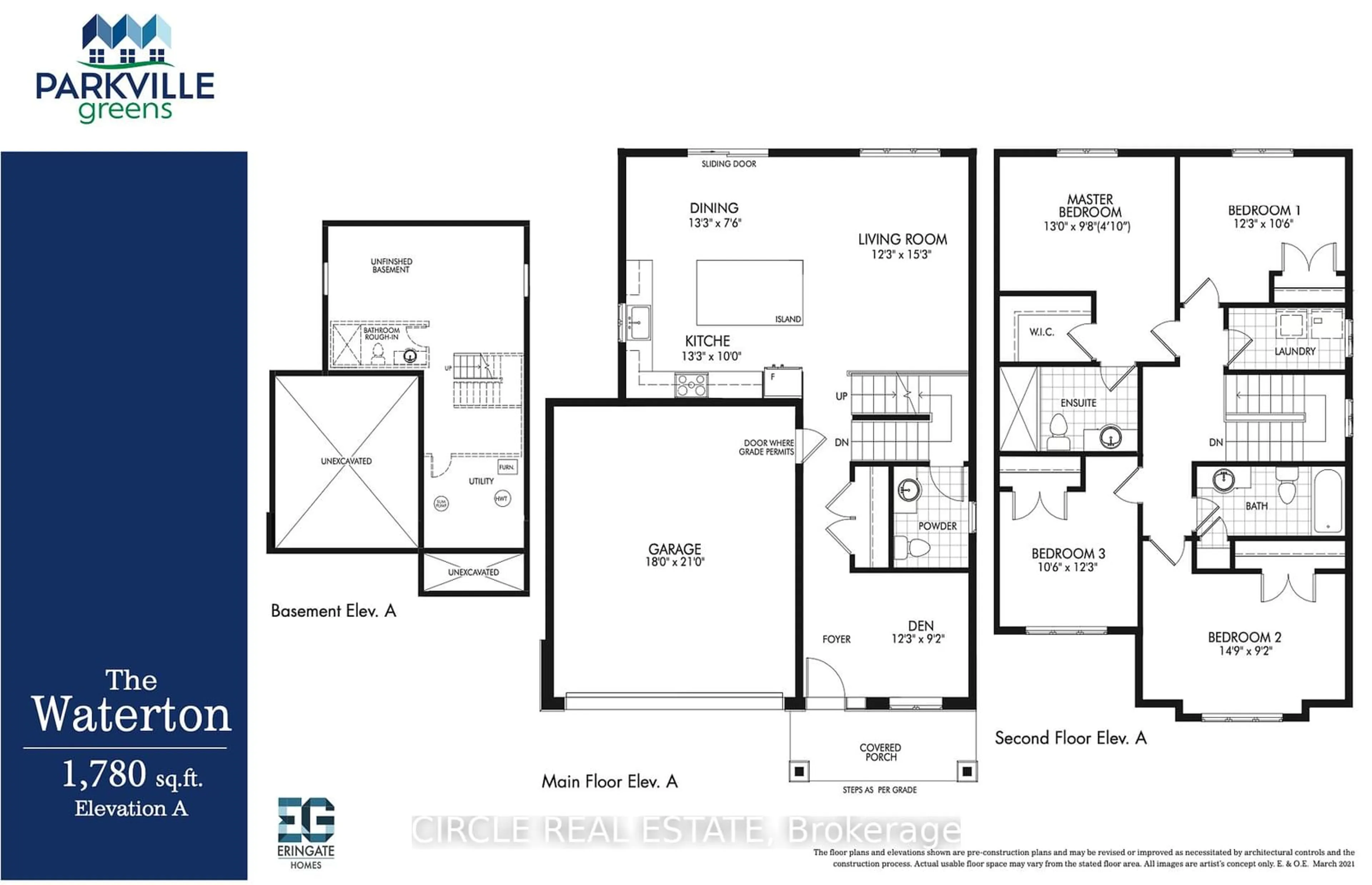 Floor plan for Lot 27 Bradden Cres, Belleville Ontario K8N 0T8