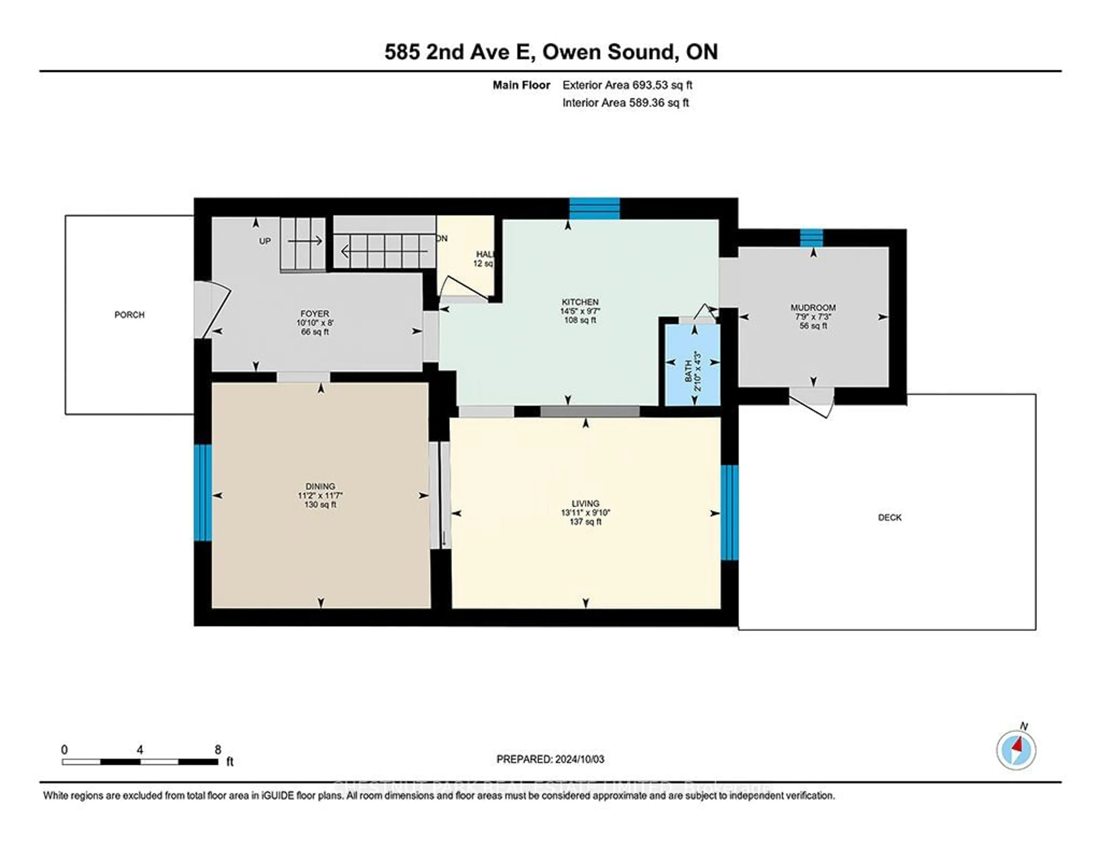 Floor plan for 585 2ND Ave, Owen Sound Ontario N4K 2G5