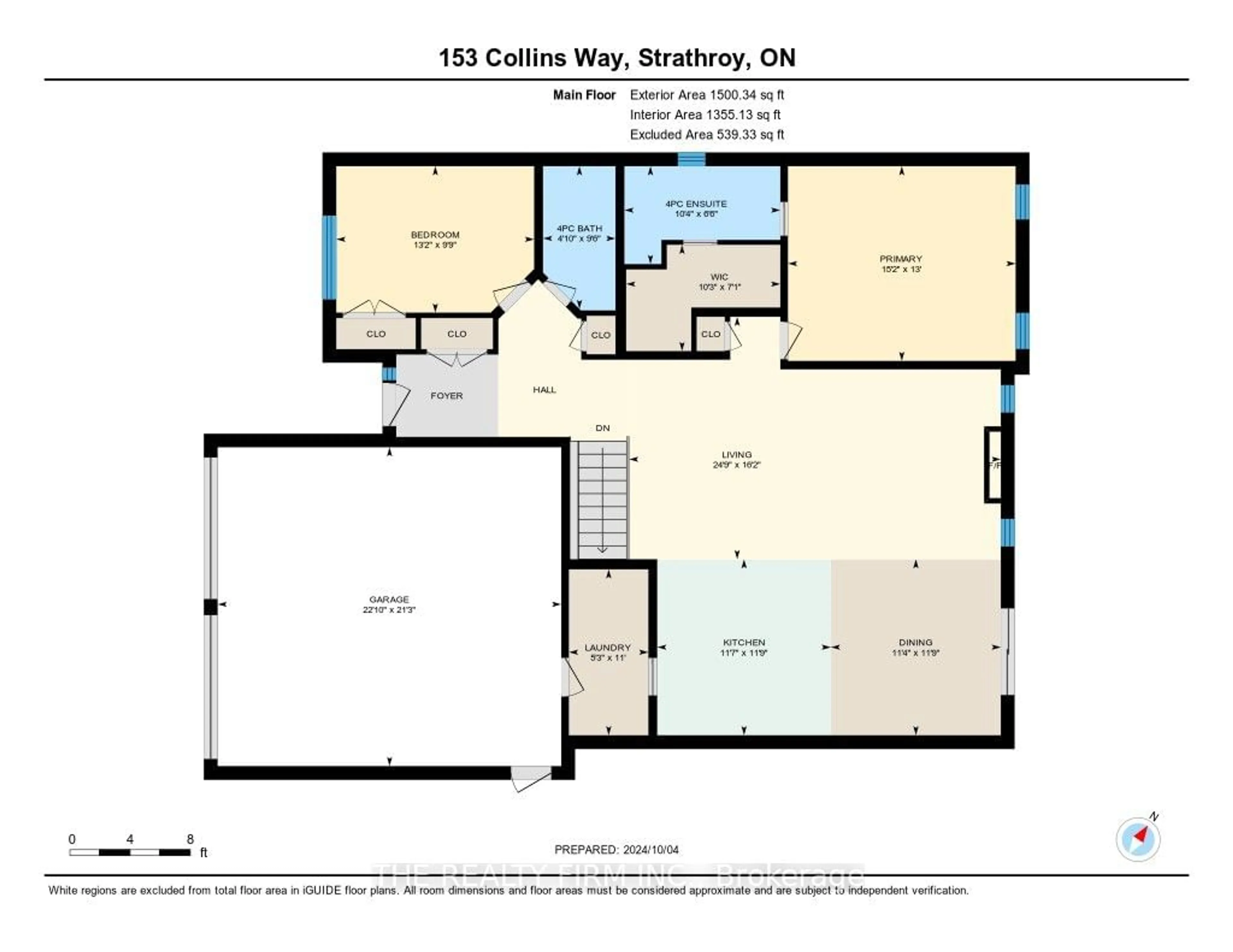 Floor plan for 153 Collins Way, Strathroy-Caradoc Ontario N7G 0G2