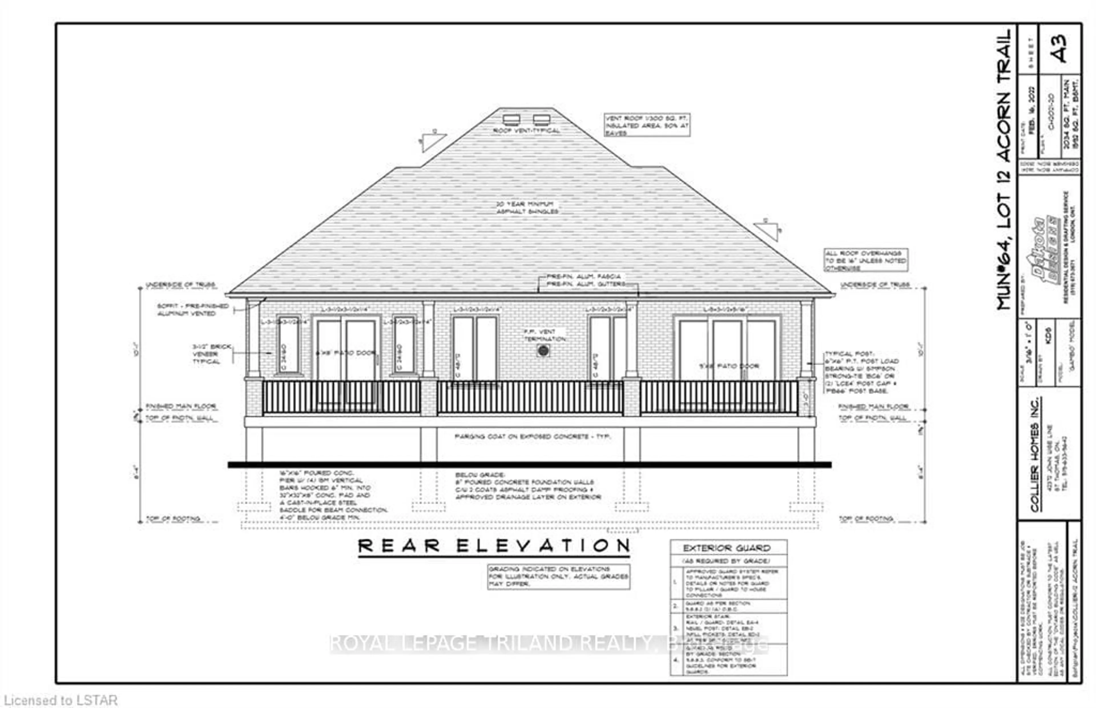 Floor plan for 64 ACORN Tr, St. Thomas Ontario N5R 0H8