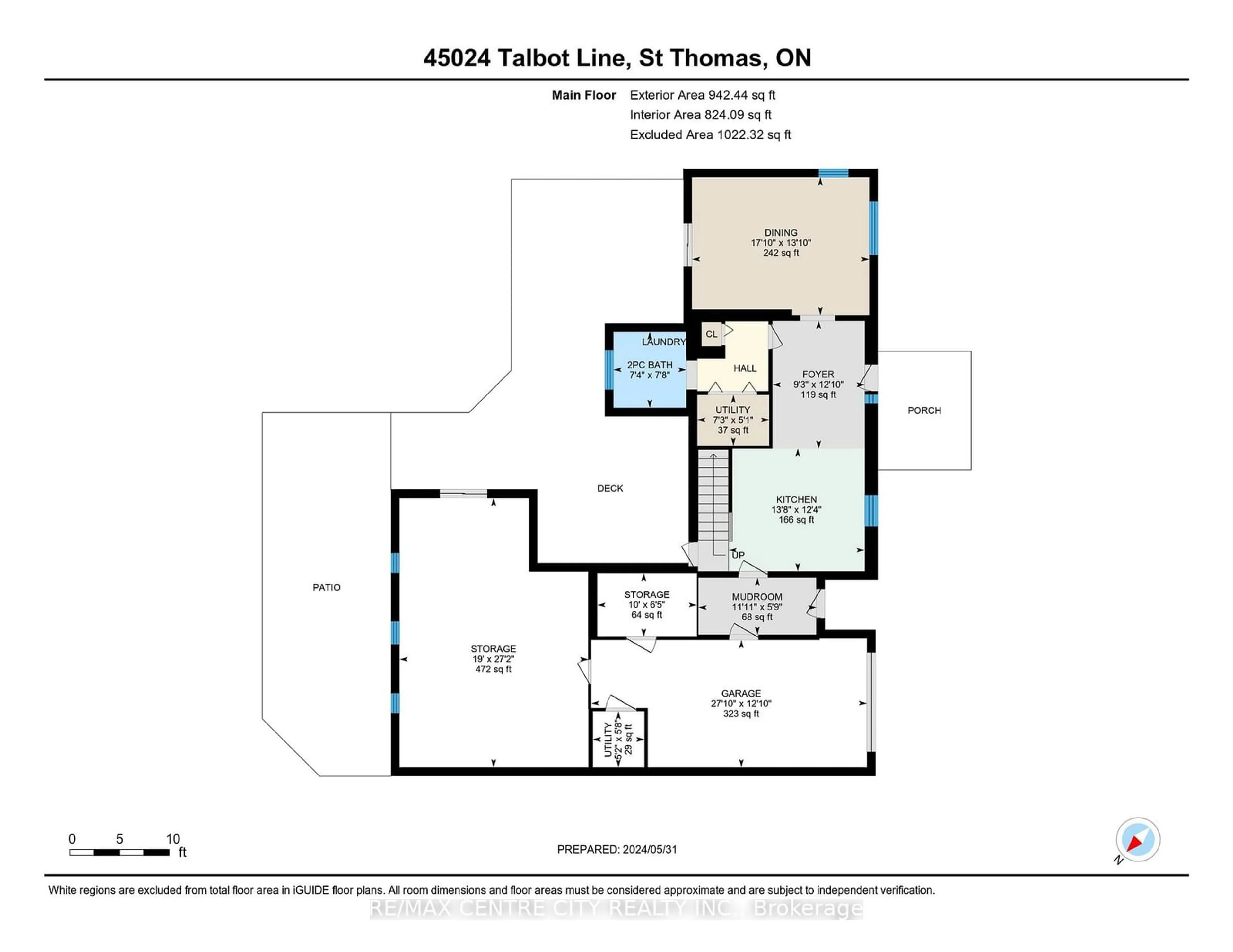 Floor plan for 45024 Talbot Line, Central Elgin Ontario N5P 3S7