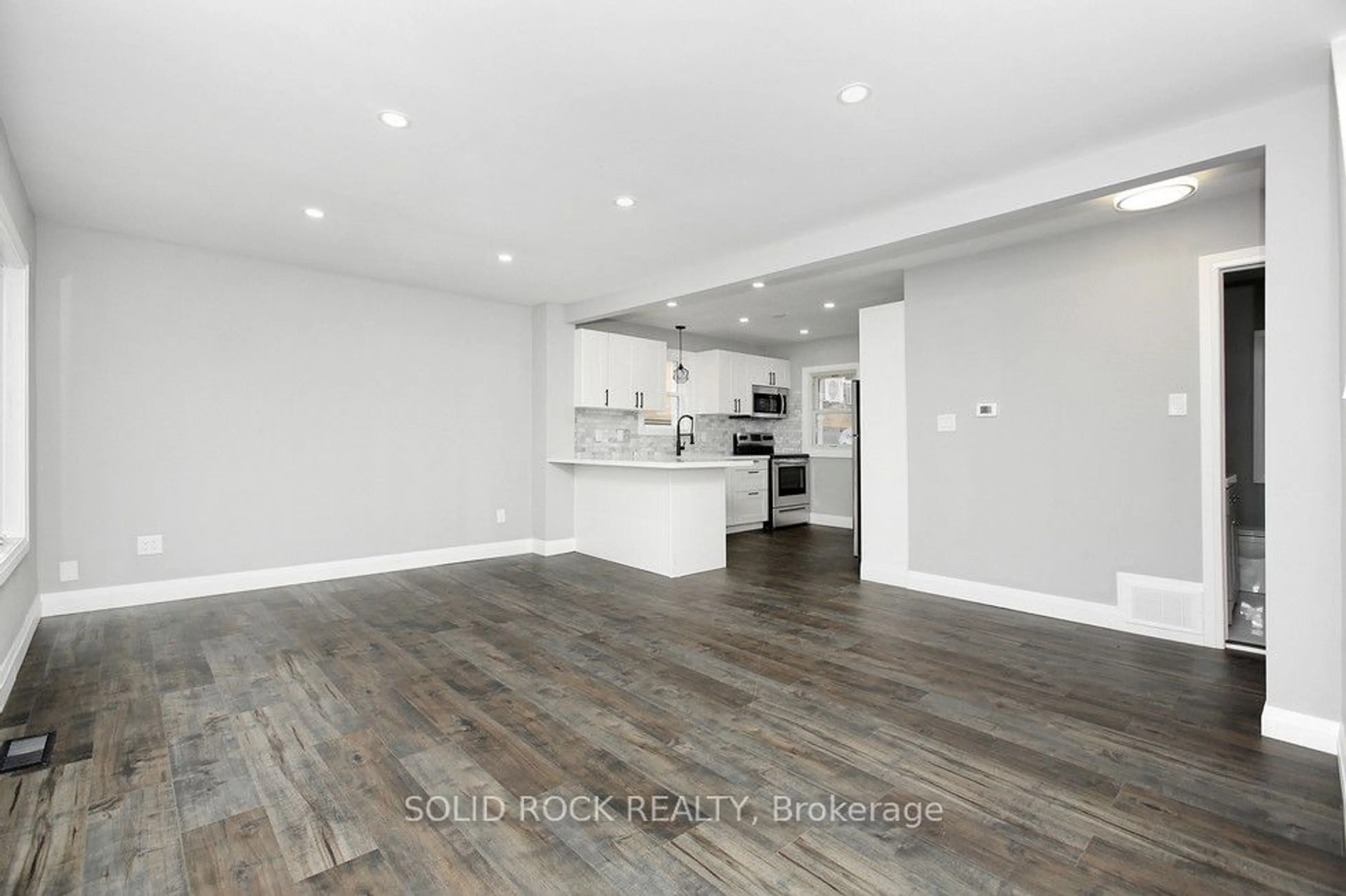 Open concept kitchen for 339 Melvin Ave, Hamilton Ontario L8H 2K6