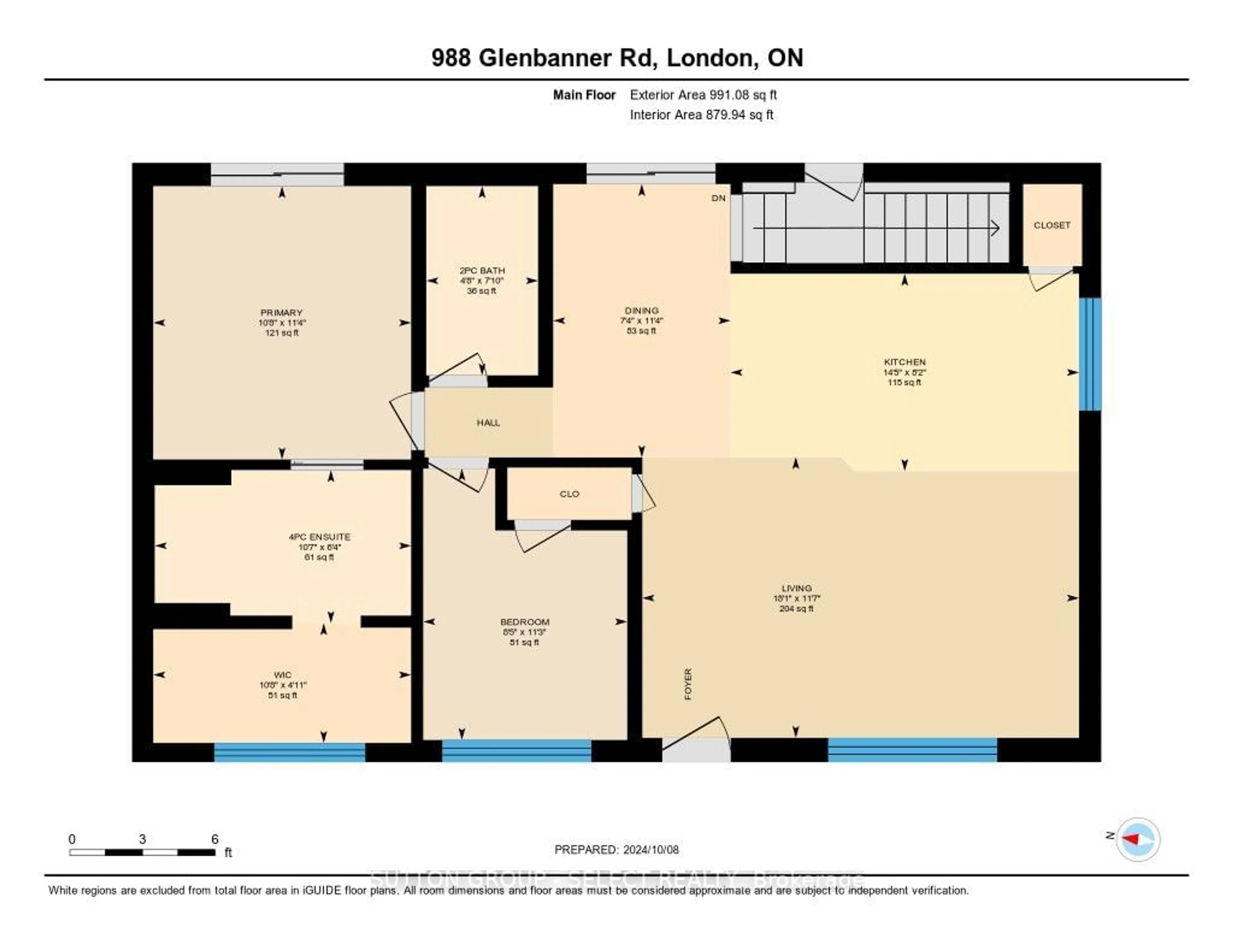 Floor plan for 988 Glenbanner Rd, London Ontario N6E 1N2