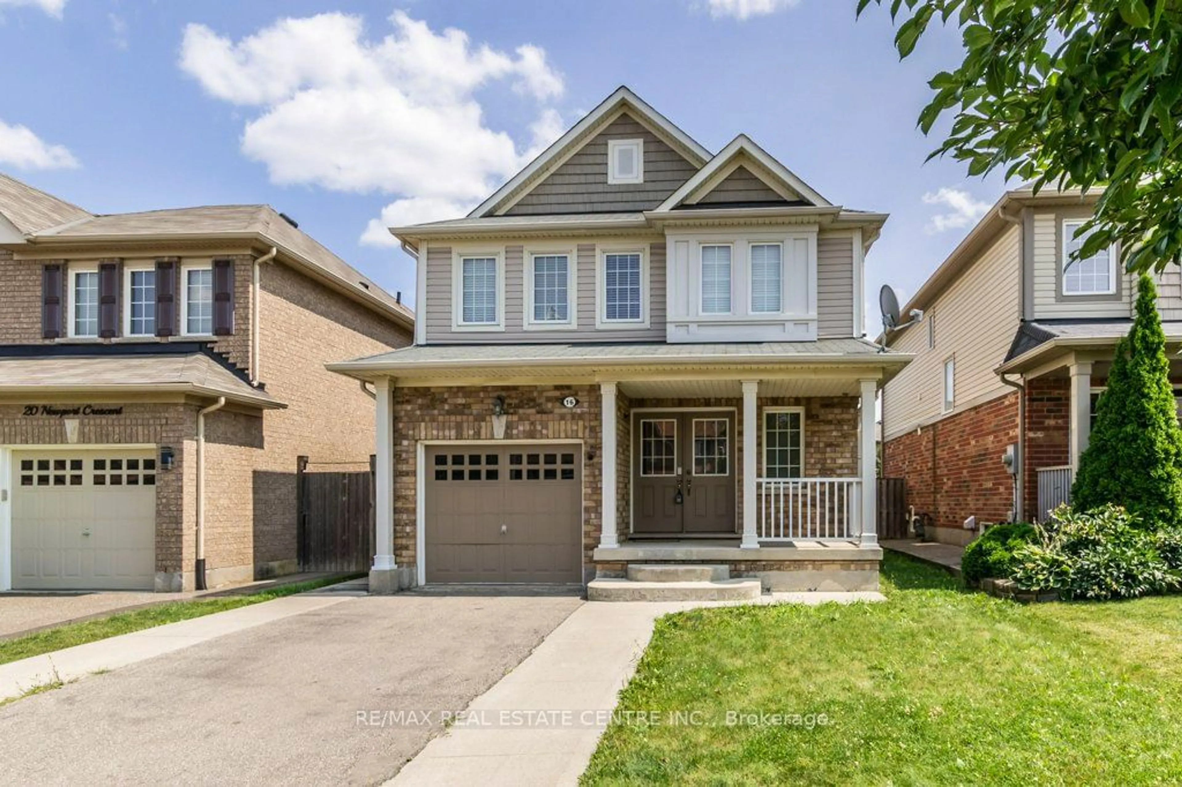 Frontside or backside of a home, the street view for 16 Newport Cres, Hamilton Ontario L9A 0B3