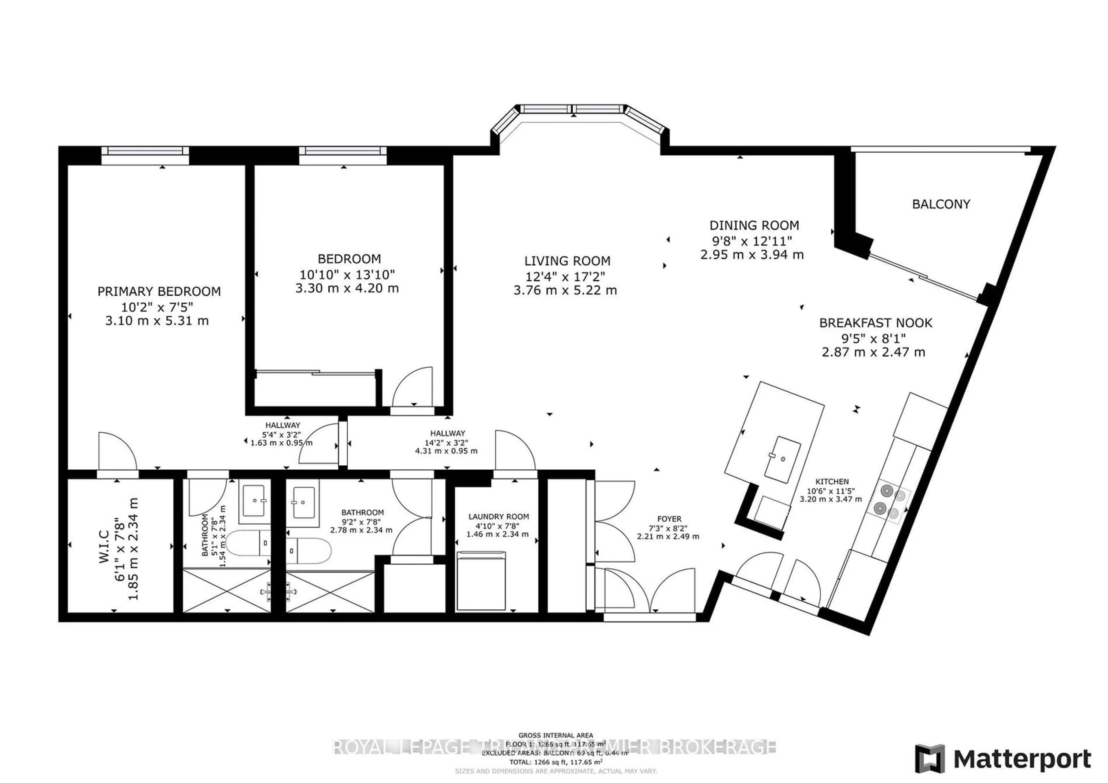 Floor plan for 500 TALBOT St #903, London Ontario N6A 2S3