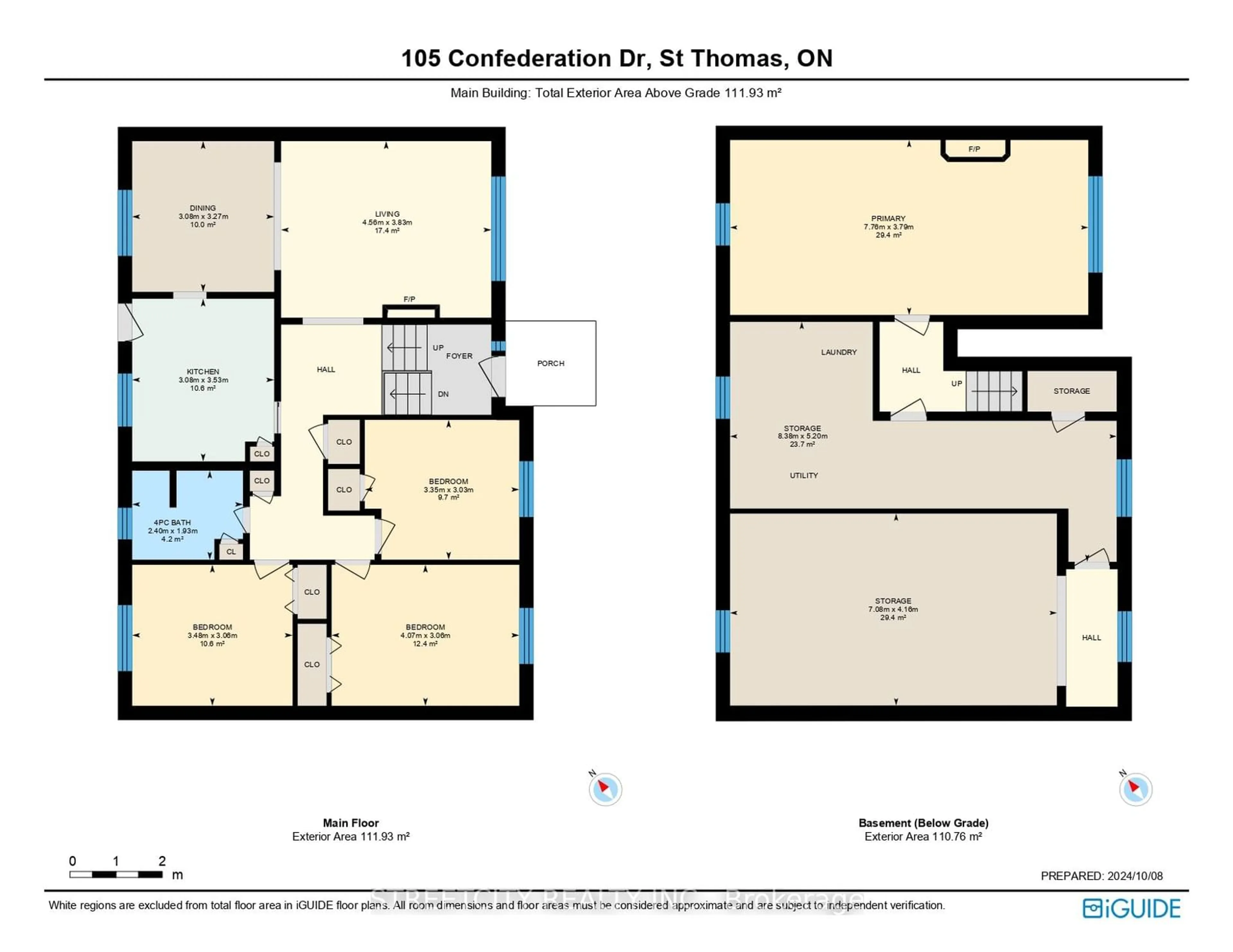 Floor plan for 105 Confederation Dr, St. Thomas Ontario N5P 3P6