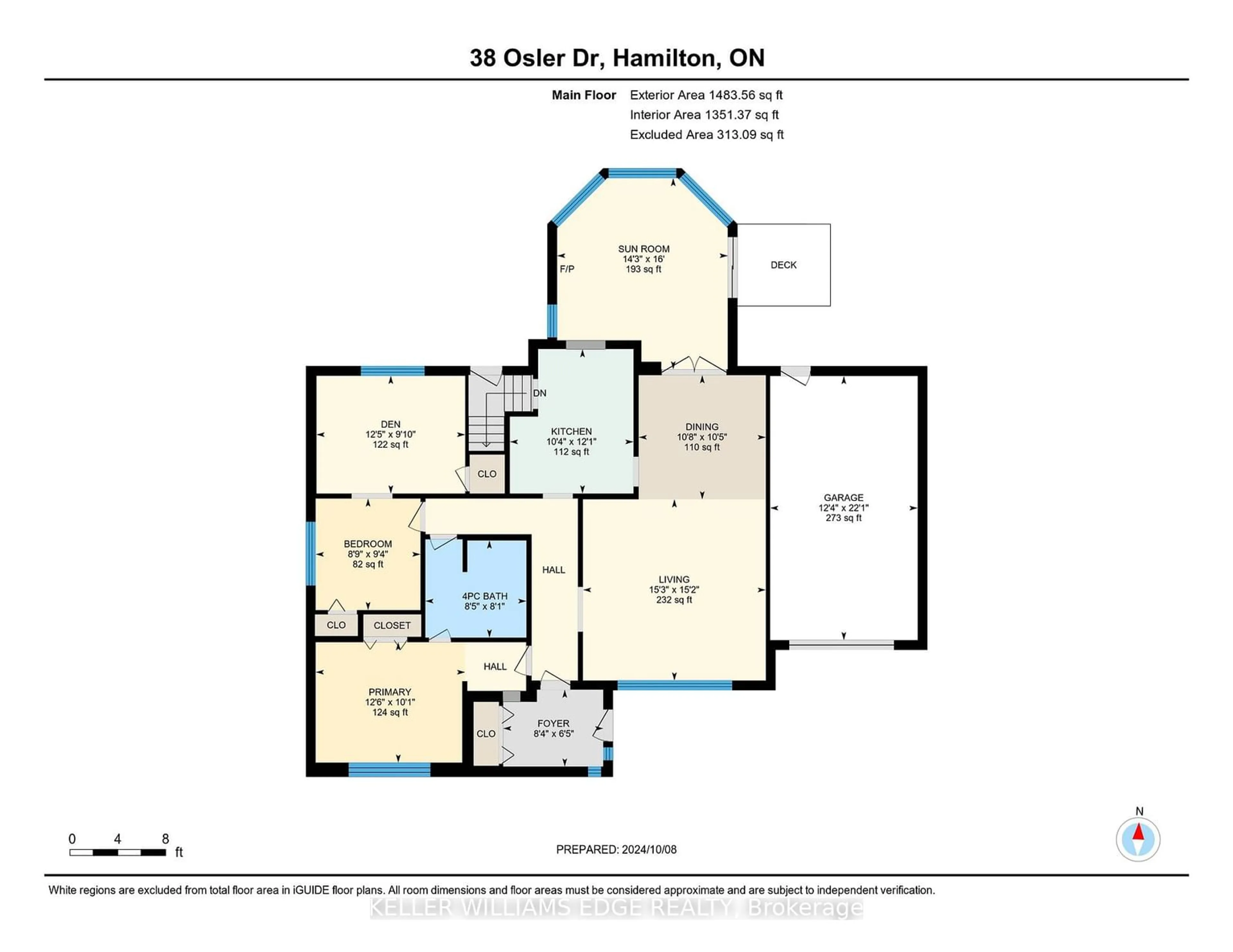 Floor plan for 38 Osler Dr, Hamilton Ontario L9H 4B1