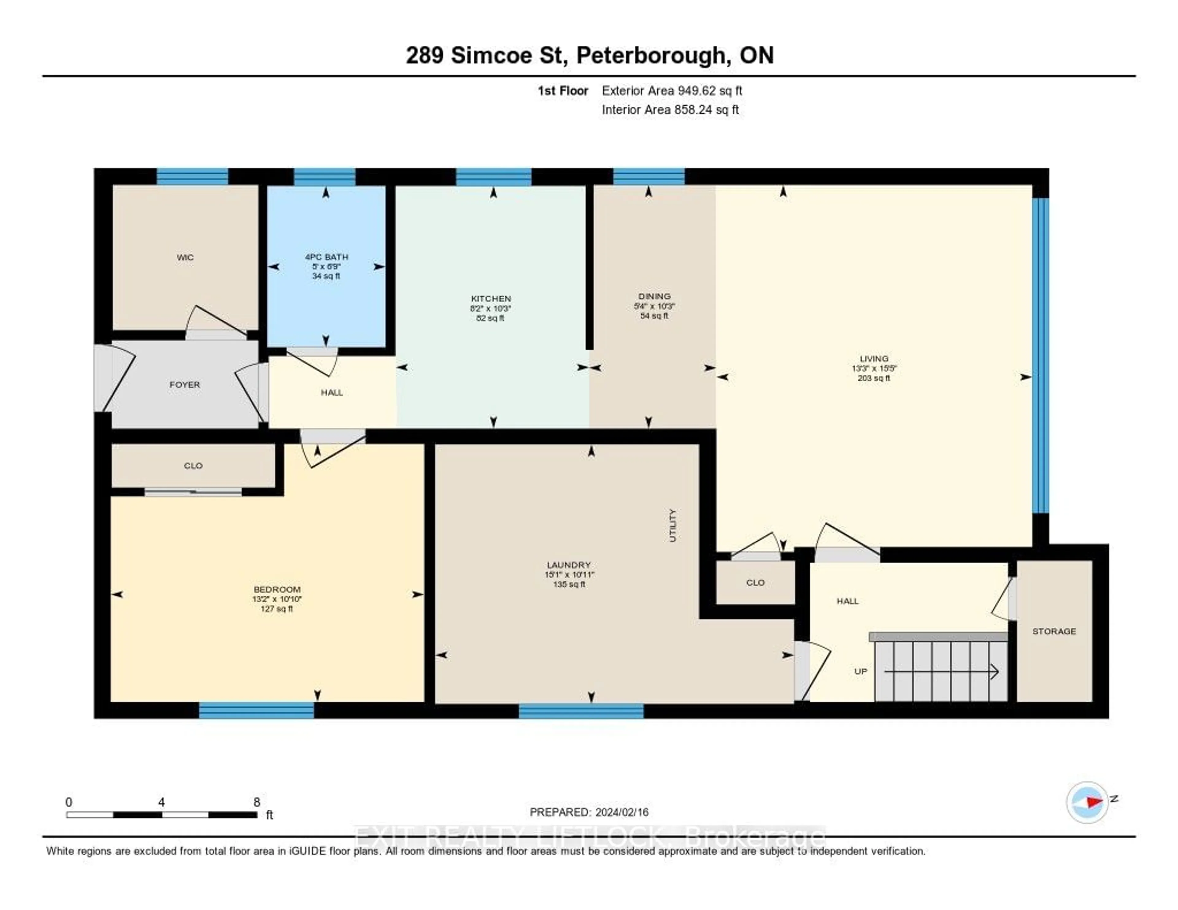 Floor plan for 289 Simcoe St, Peterborough Ontario K9H 2J4