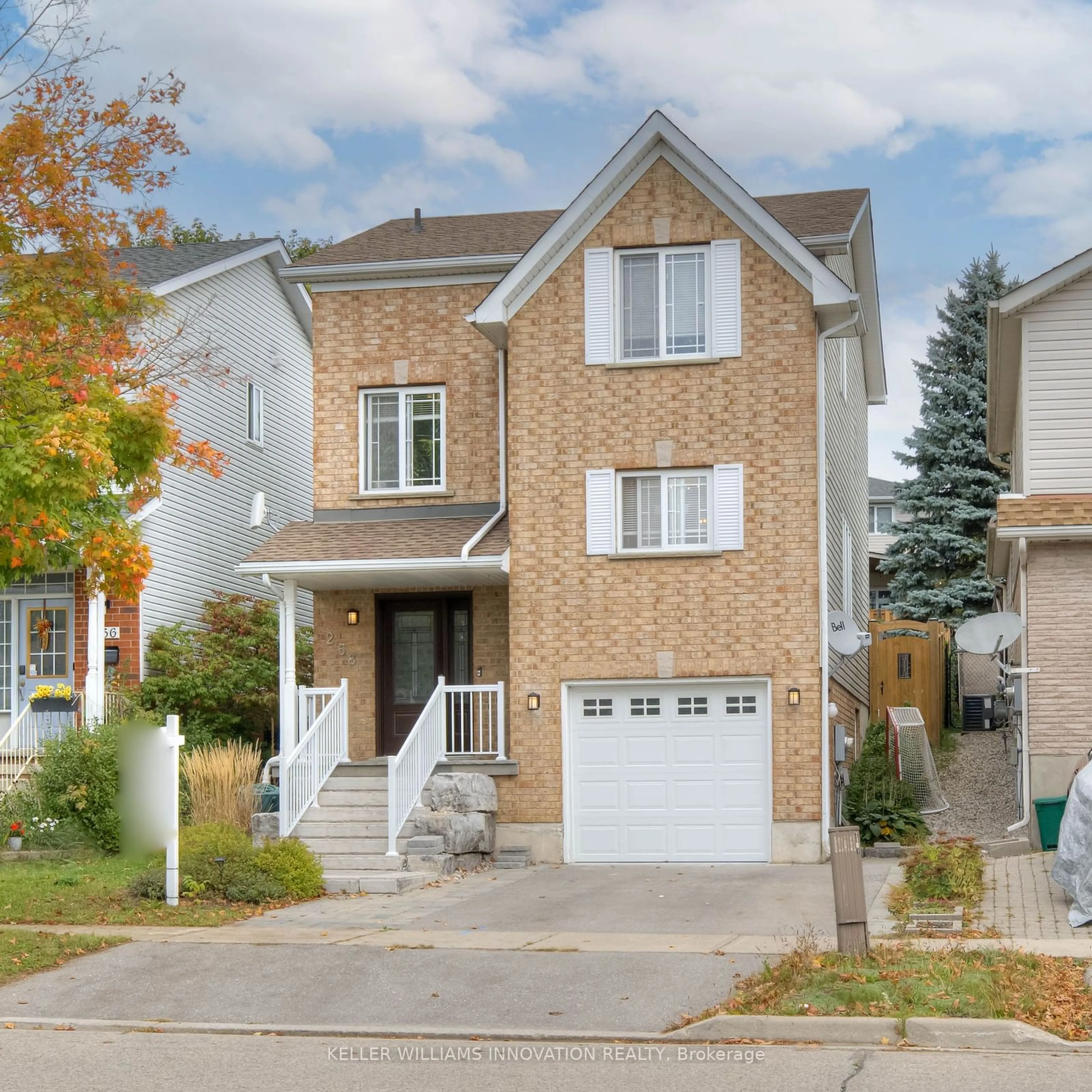 A pic from exterior of the house or condo, the street view for 258 Keewatin Ave, Kitchener Ontario N2B 3W4