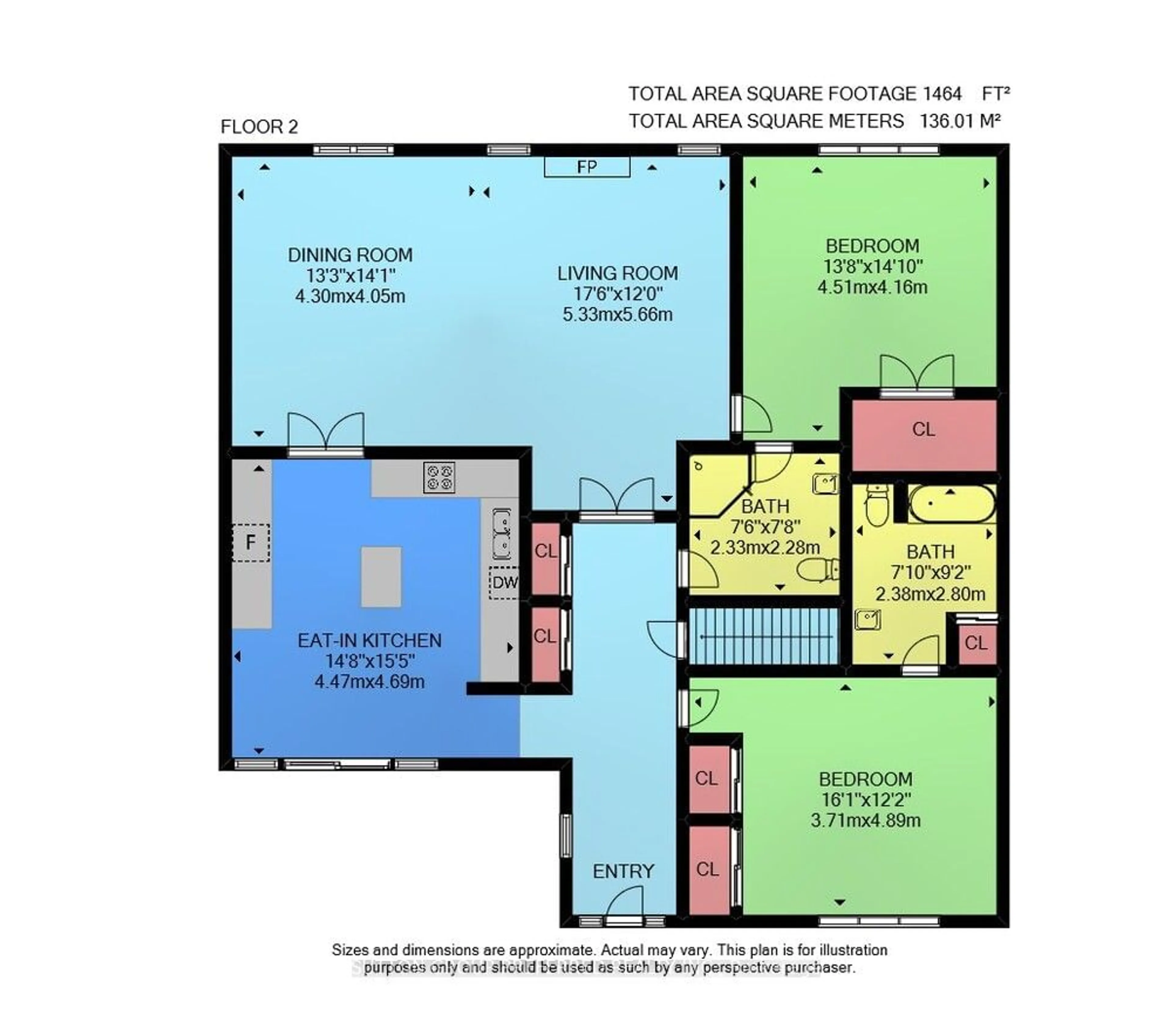 Floor plan for 211 Pine Valley Dr #14, London Ontario N6J 4W5