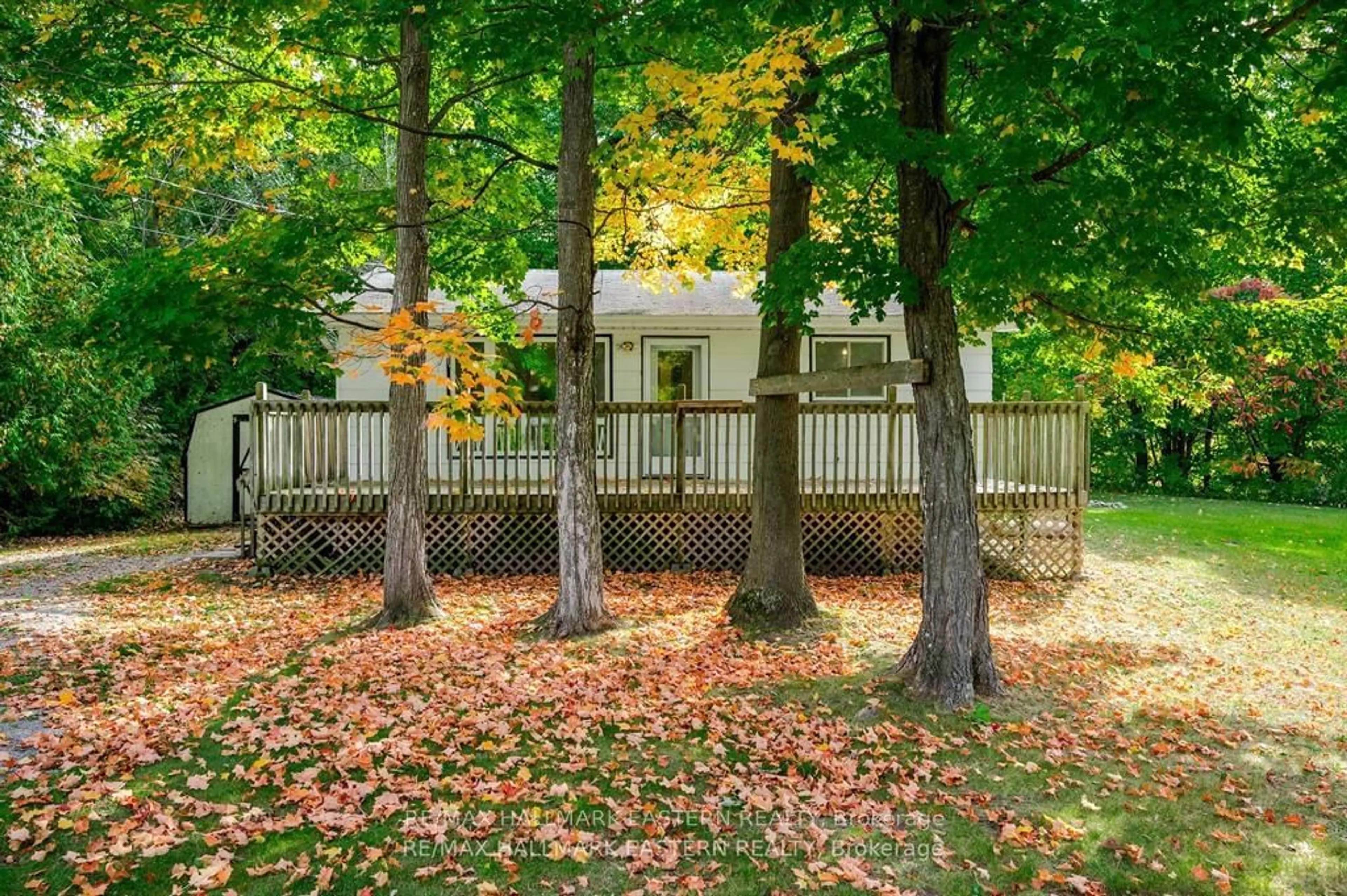 A pic from exterior of the house or condo, the fenced backyard for 6 Shigwok Cres, Curve Lake First Nation 35 Ontario K0L 1P0